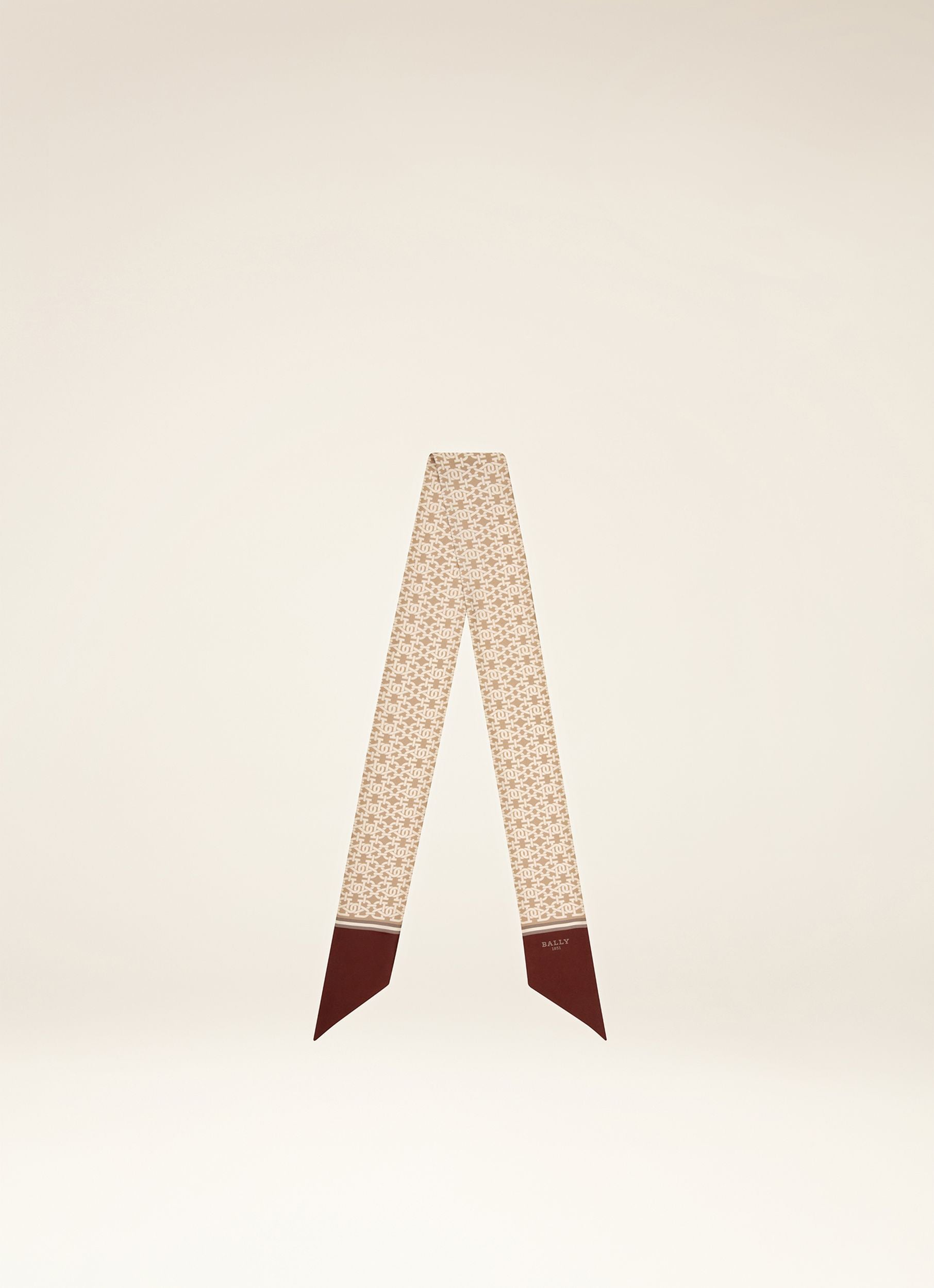 Tuch Aus Heritageroter Seide - Damen - Bally - 01