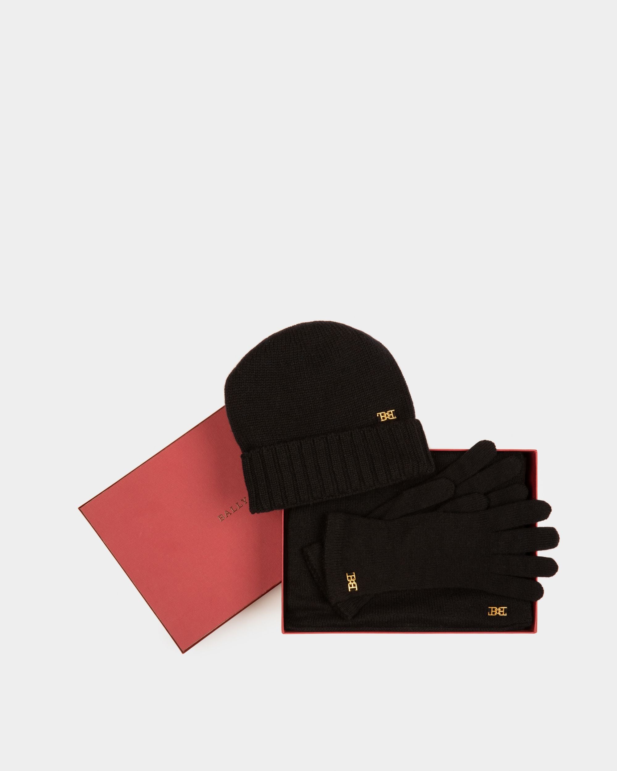 Set D'Accessoires En Cachemire Noir - Femme - Bally - 01