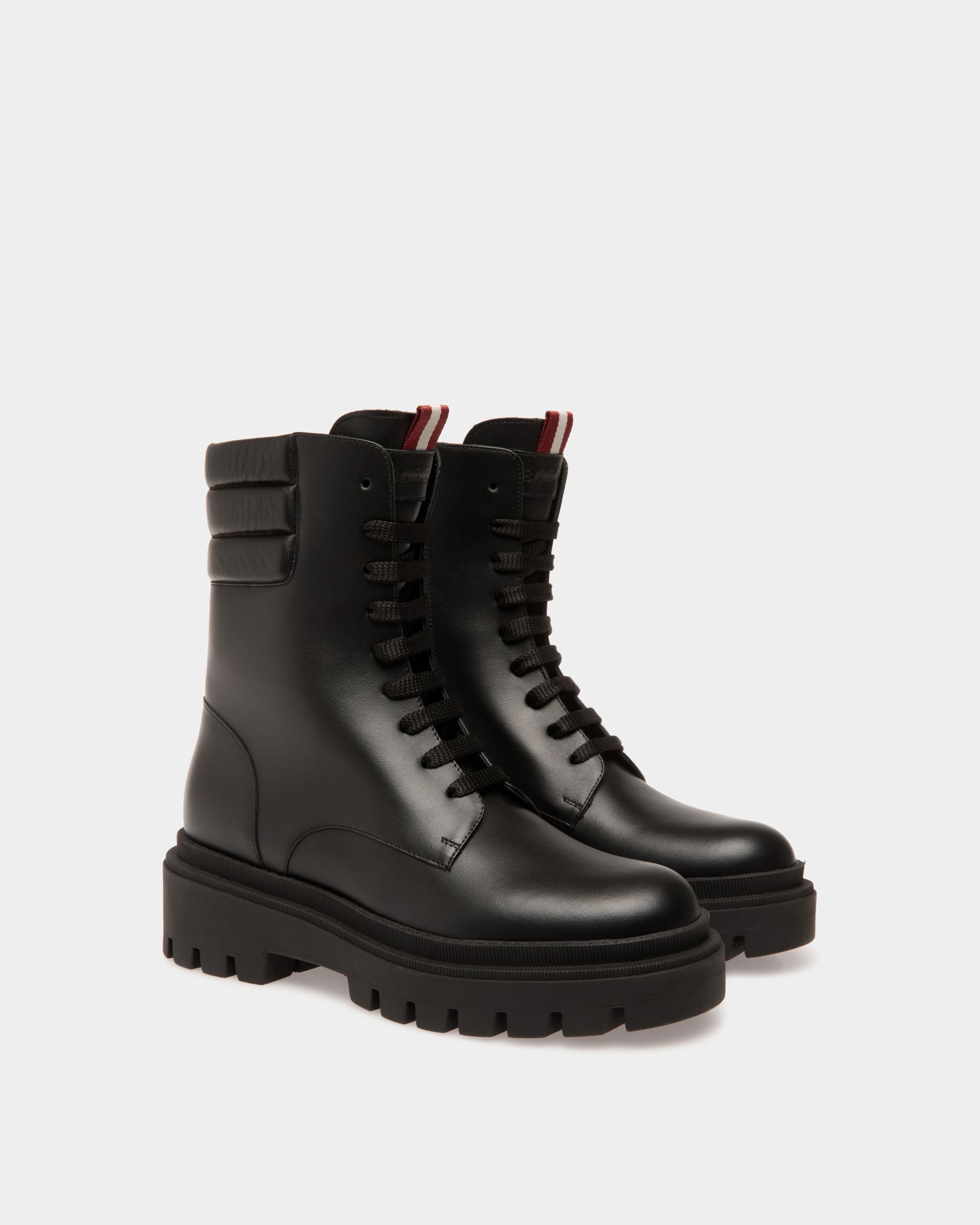 Booties In Black Leather - Mujer - Bally - 02