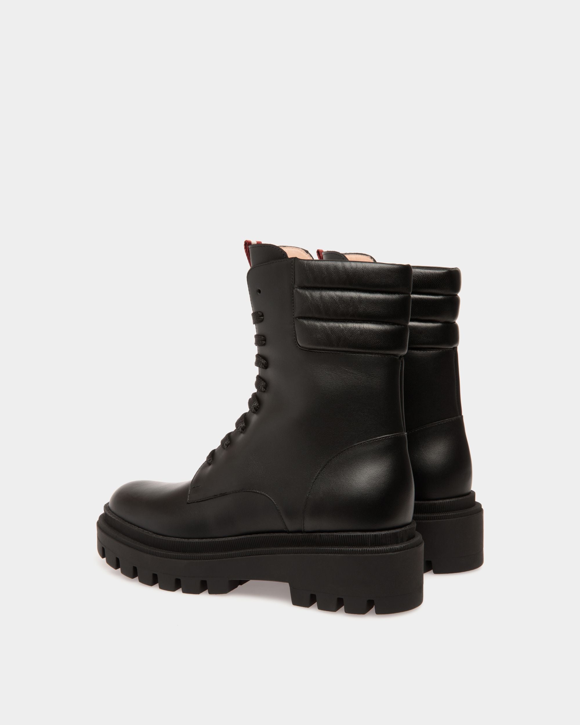 Booties In Black Leather - Mujer - Bally - 03