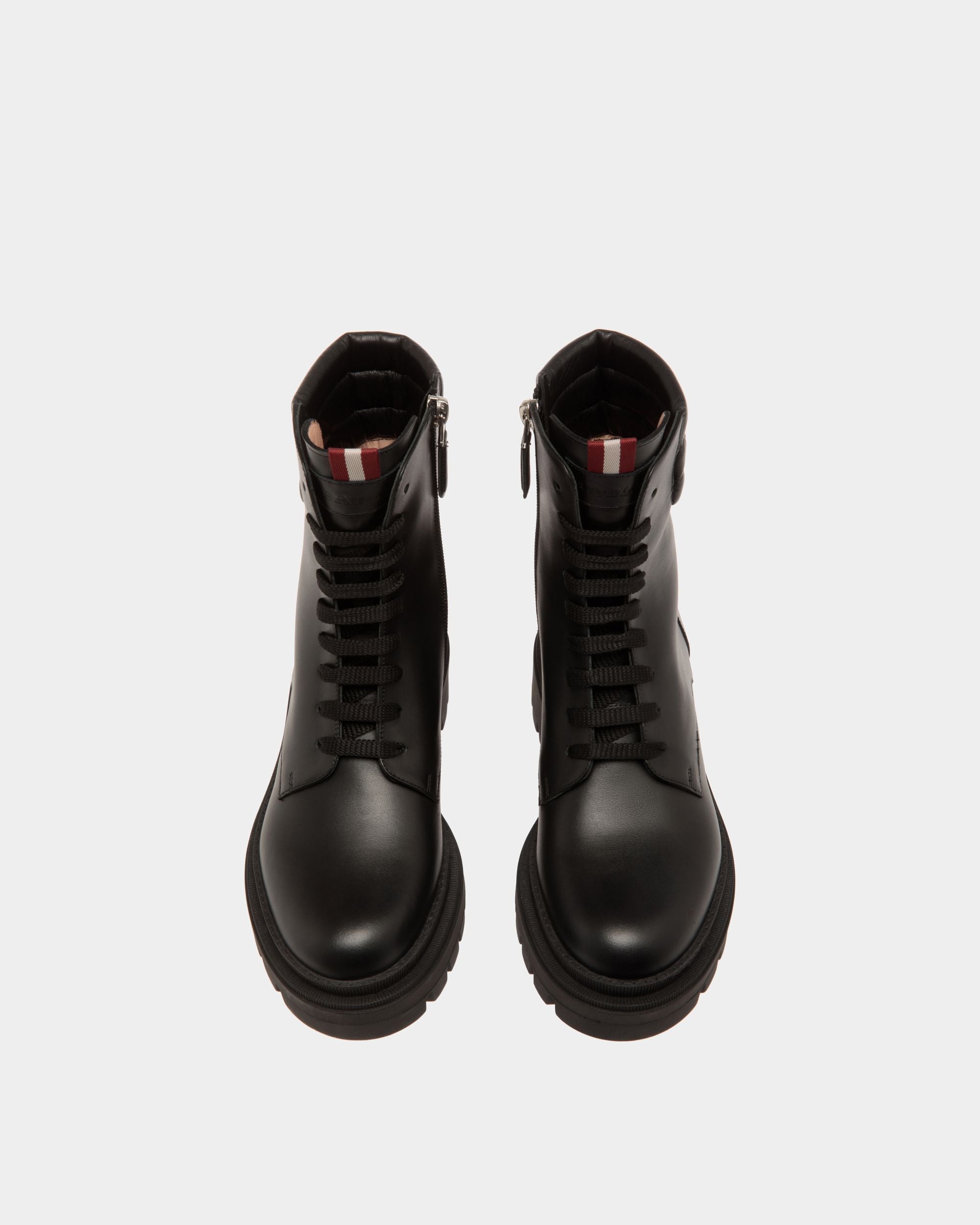 Booties In Black Leather - Mujer - Bally - 04