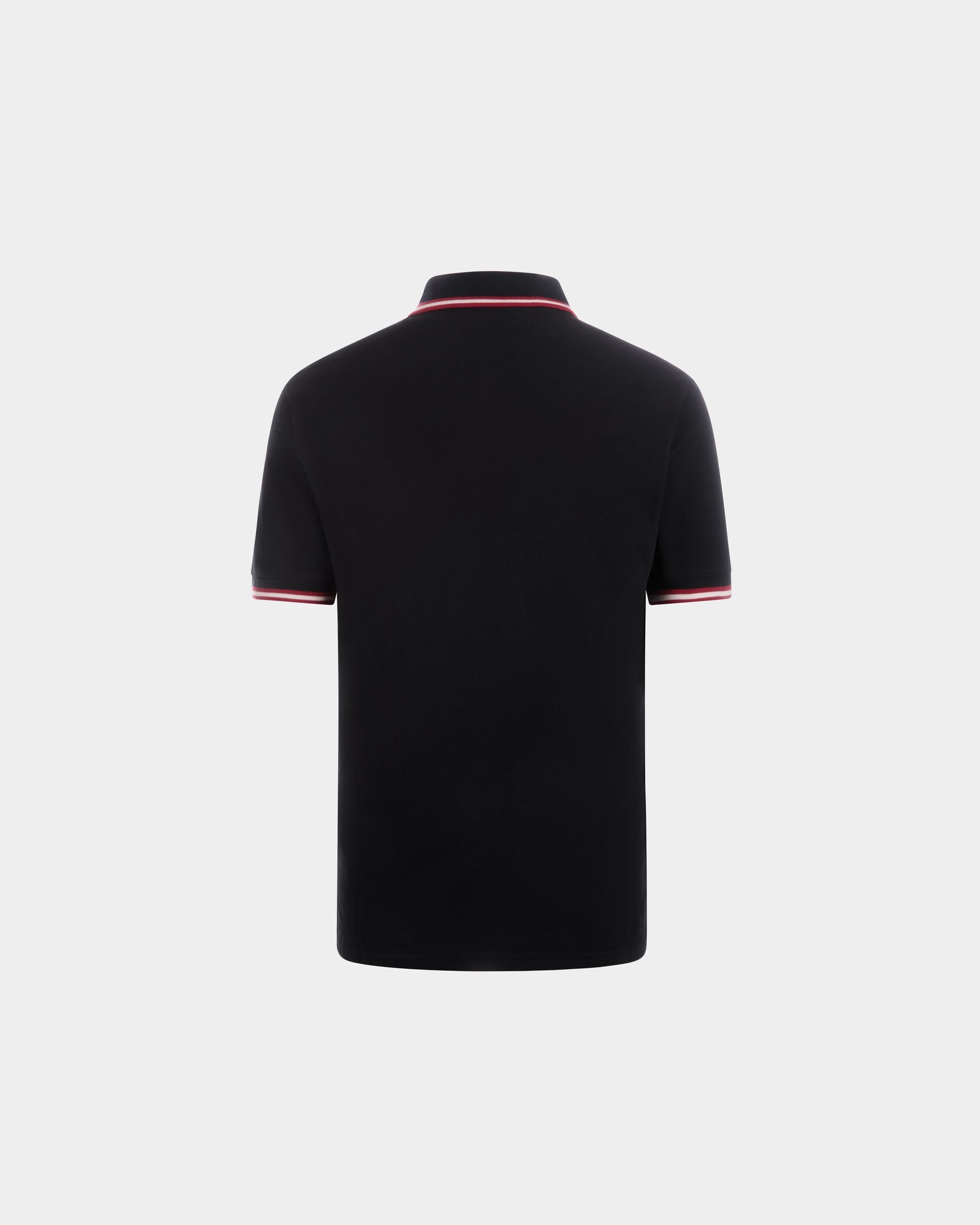 Polo In Black Cotton - Homme - Bally - 03