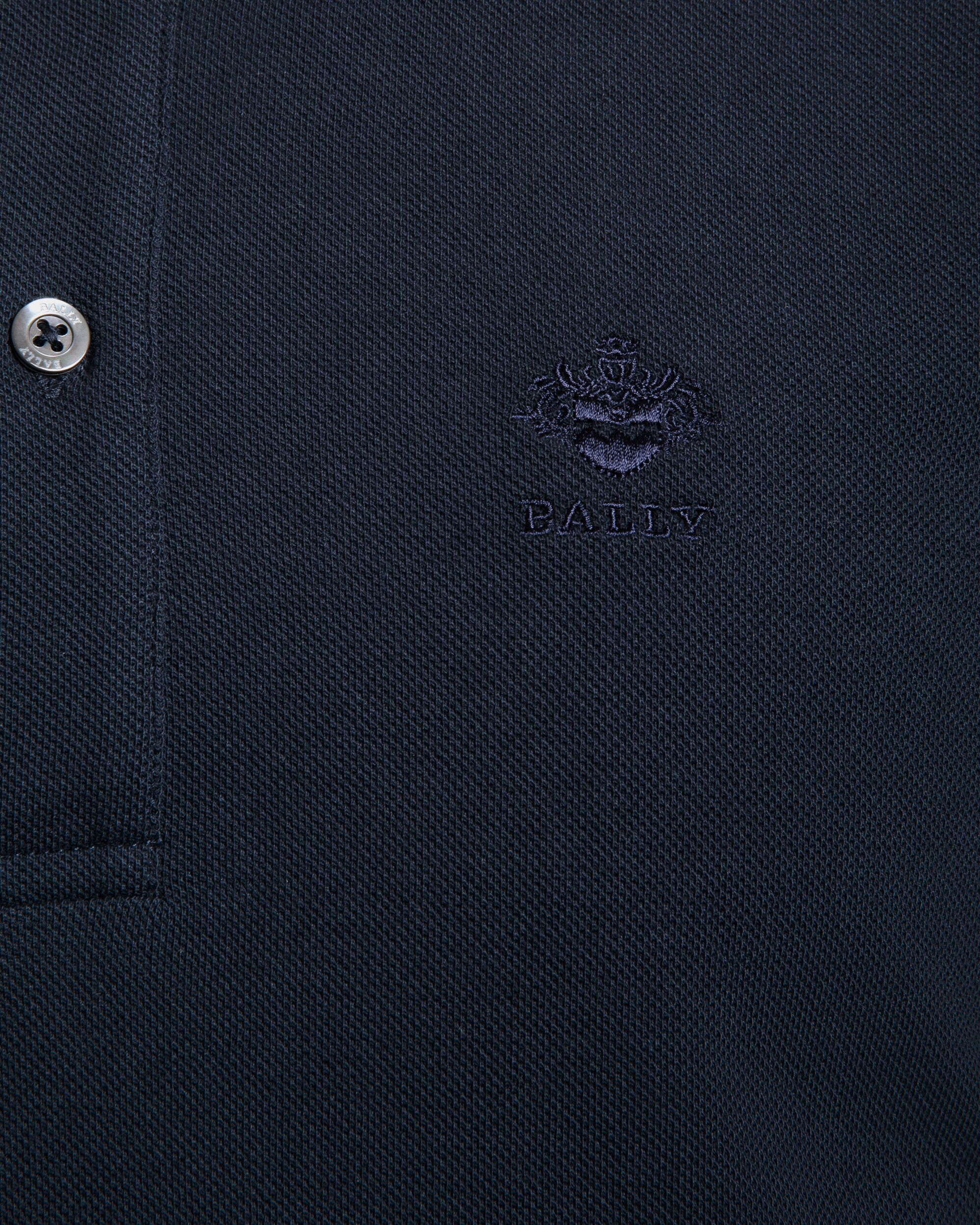 Polo In Blue Cotton - Homme - Bally - 02