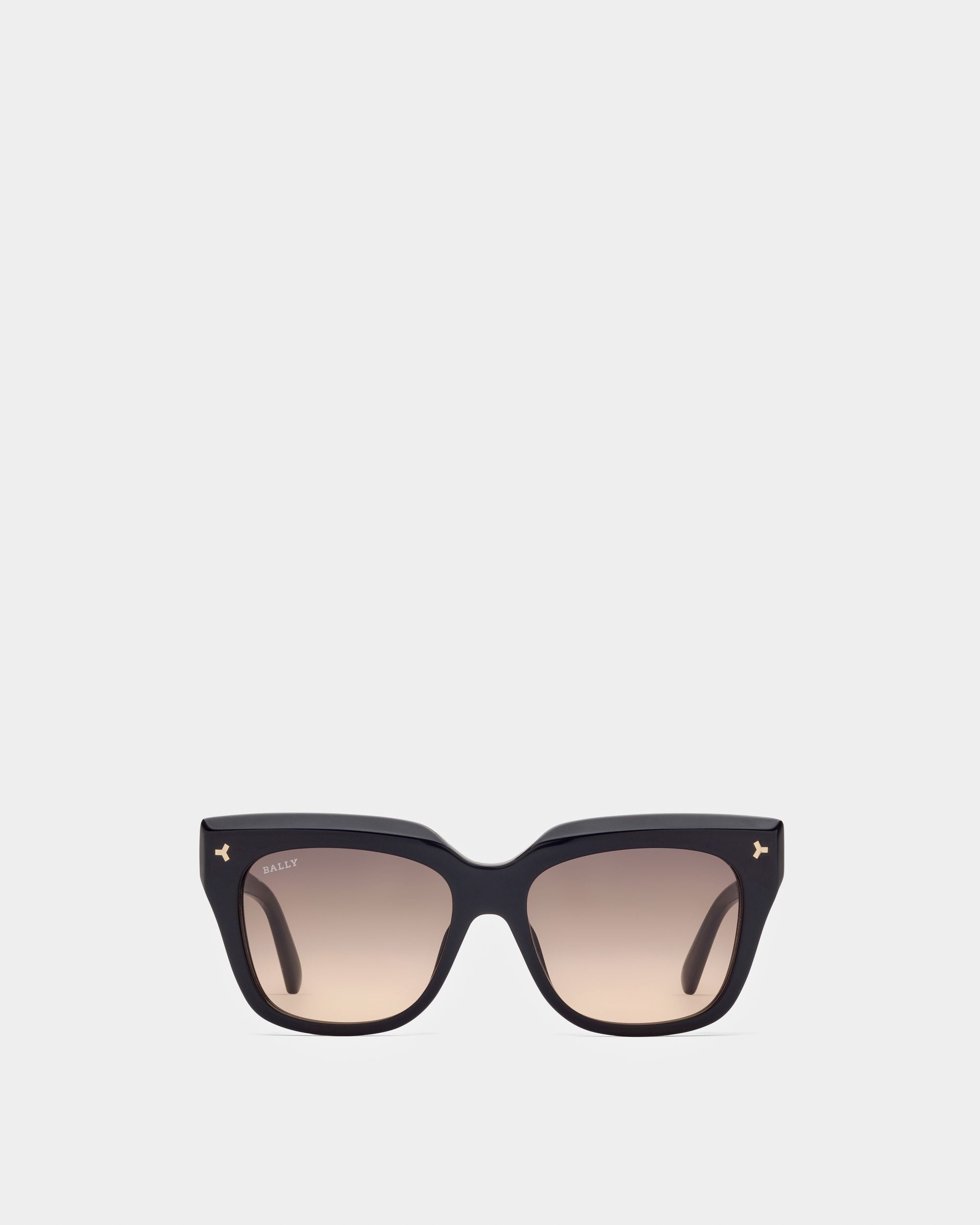 Stelli Lunettes De Soleil En Acétate Noir Brillant - Femme - Bally - 01