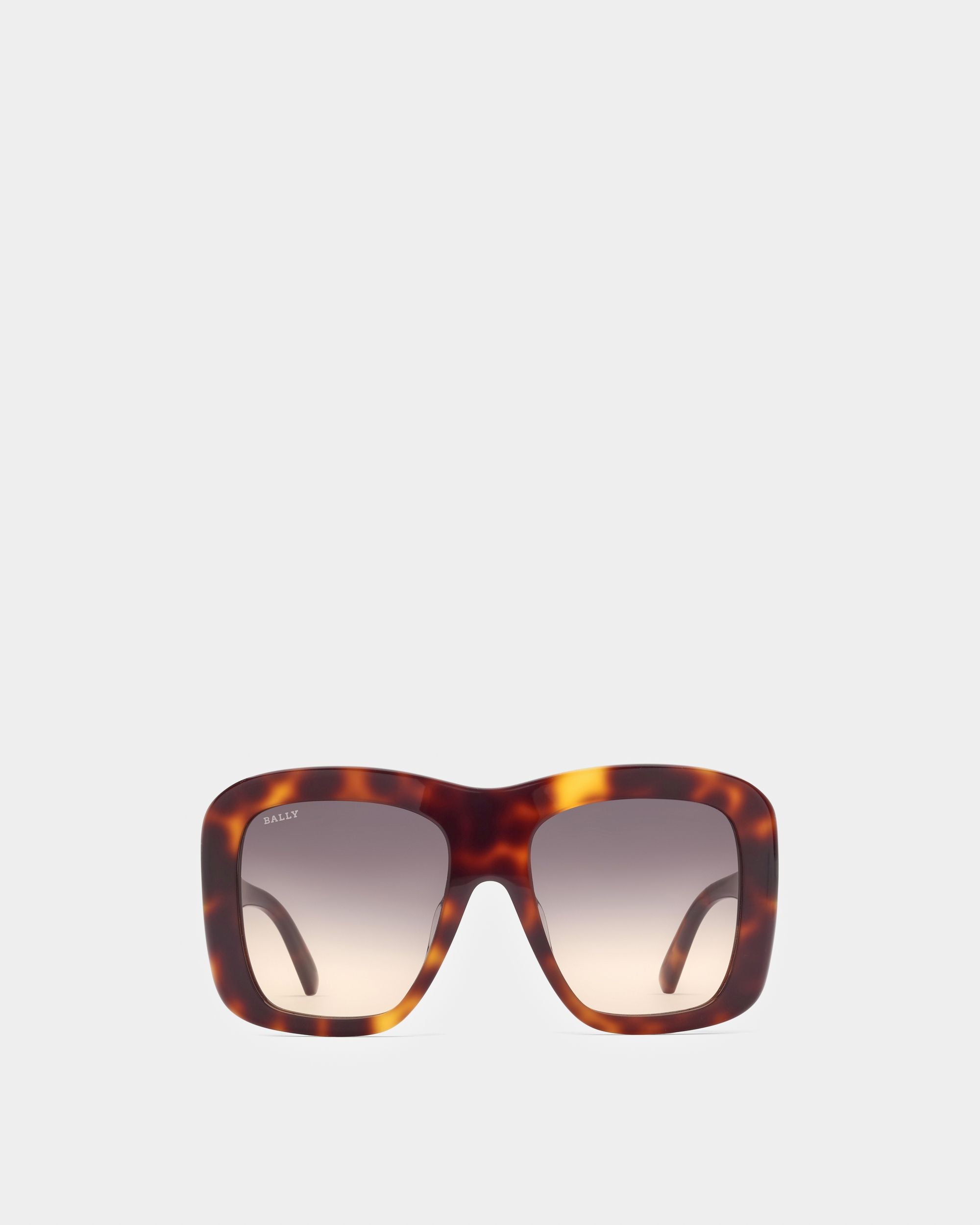 Constance Lunettes De Soleil En Acétate Havane Foncé - Femme - Bally - 01
