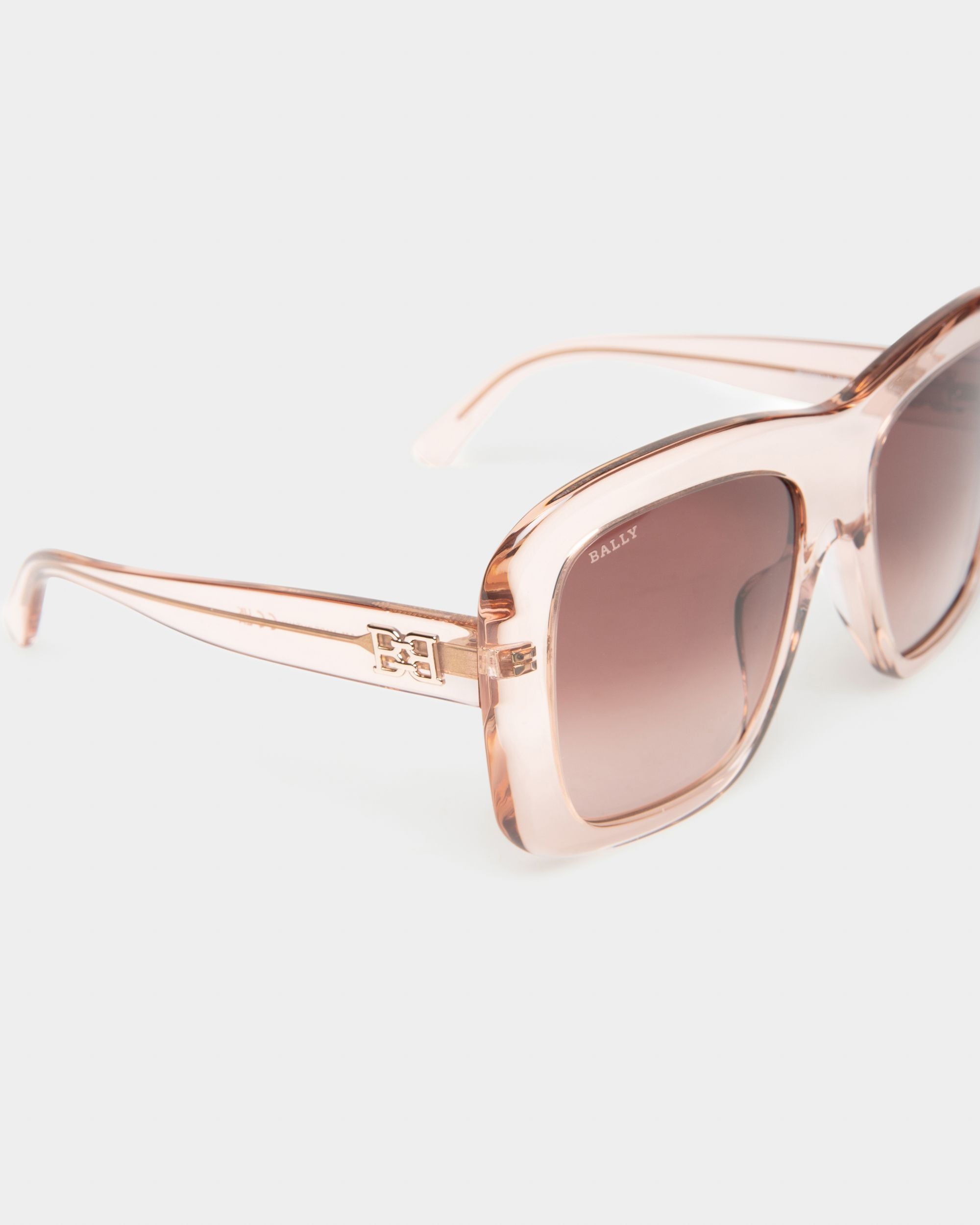 Constance Lunettes De Soleil En Acétate Rose Brillant - Femme - Bally - 02