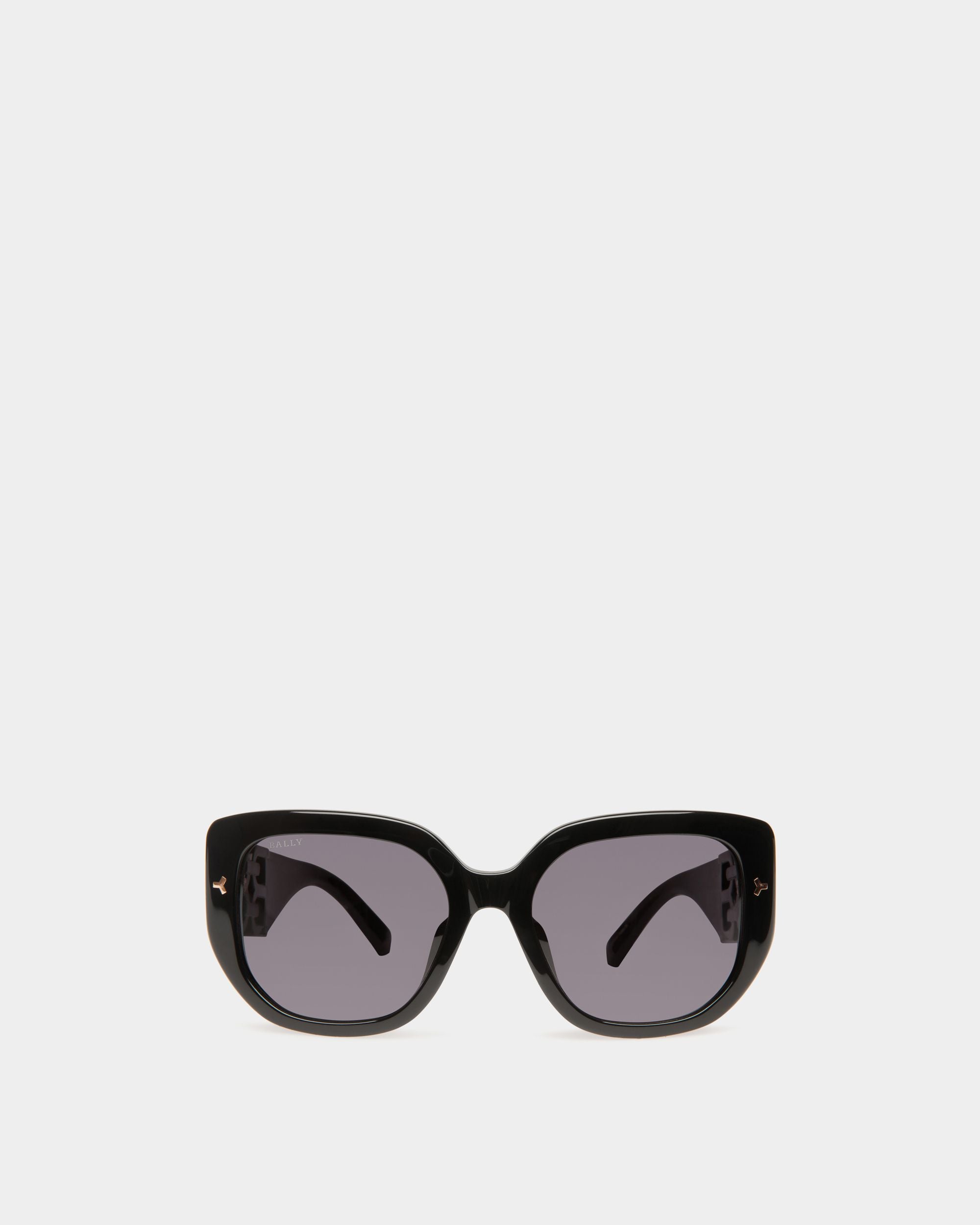 Lunettes De Soleil Nuna En Acétate Noir Et Fumé - Femme - Bally - 01