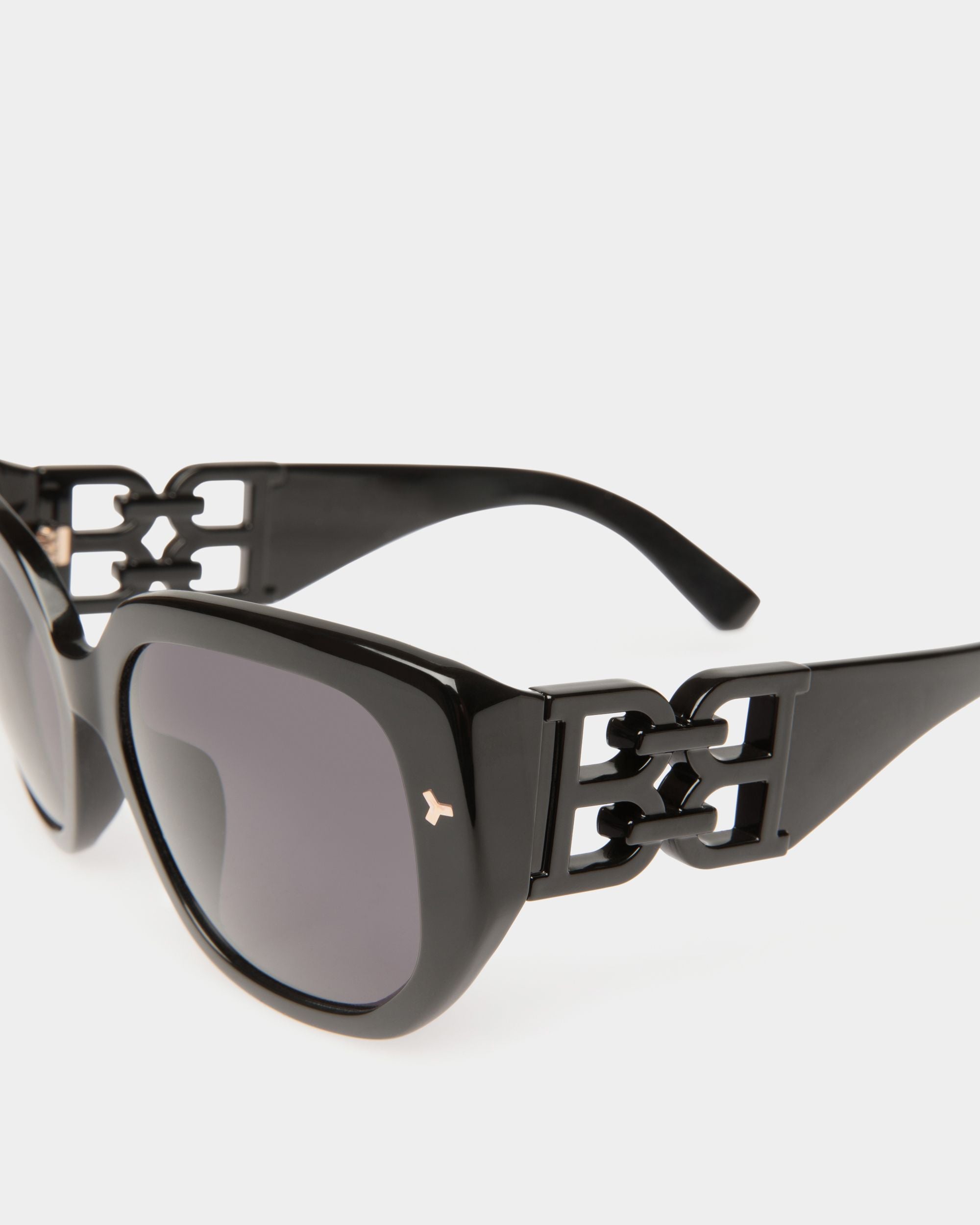 Lunettes De Soleil Nuna En Acétate Noir Et Fumé - Femme - Bally - 02