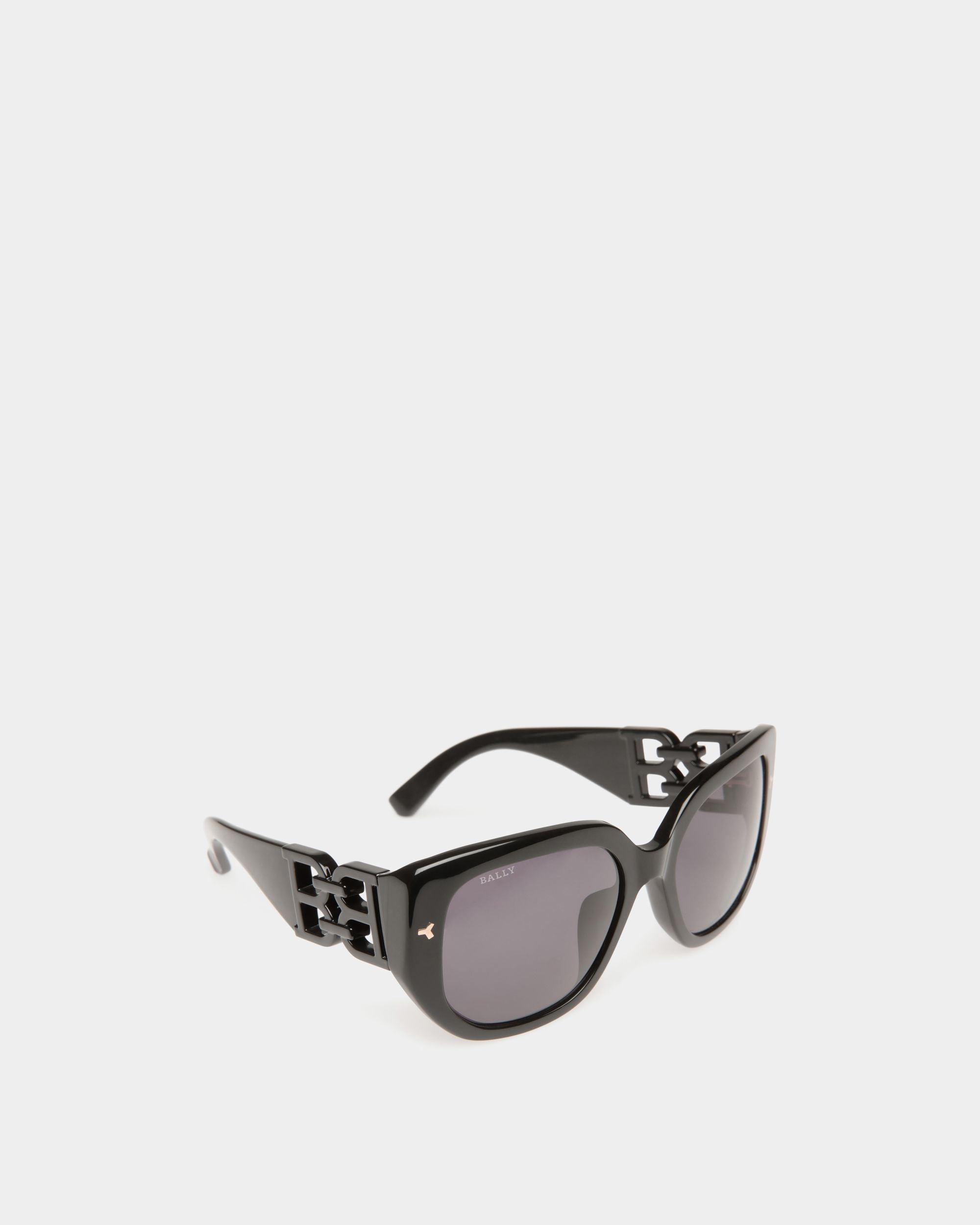 Lunettes De Soleil Nuna En Acétate Noir Et Fumé - Femme - Bally - 03