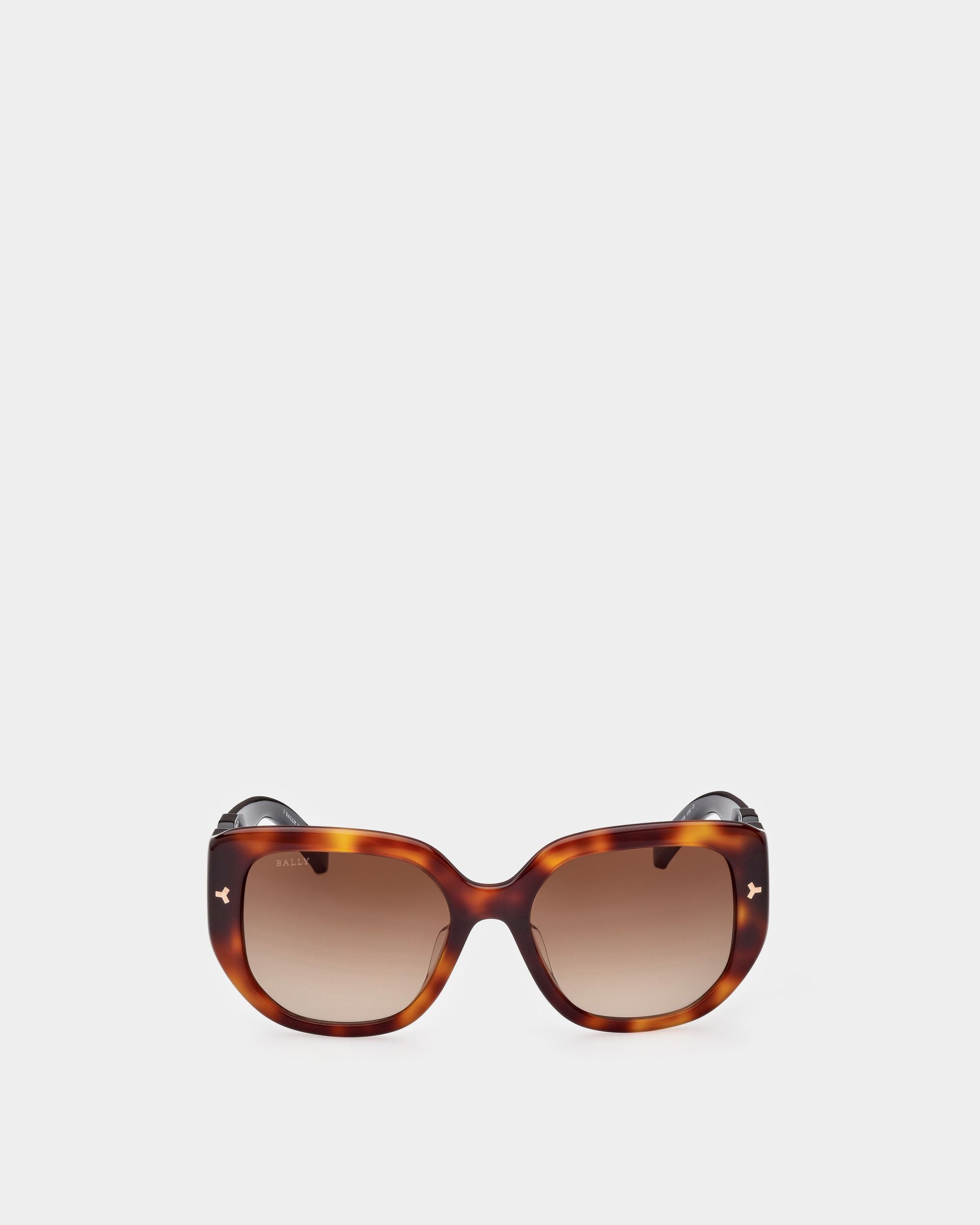 Lunettes De Soleil Nuna En Acétate Marron Havane - Femme - Bally - 01