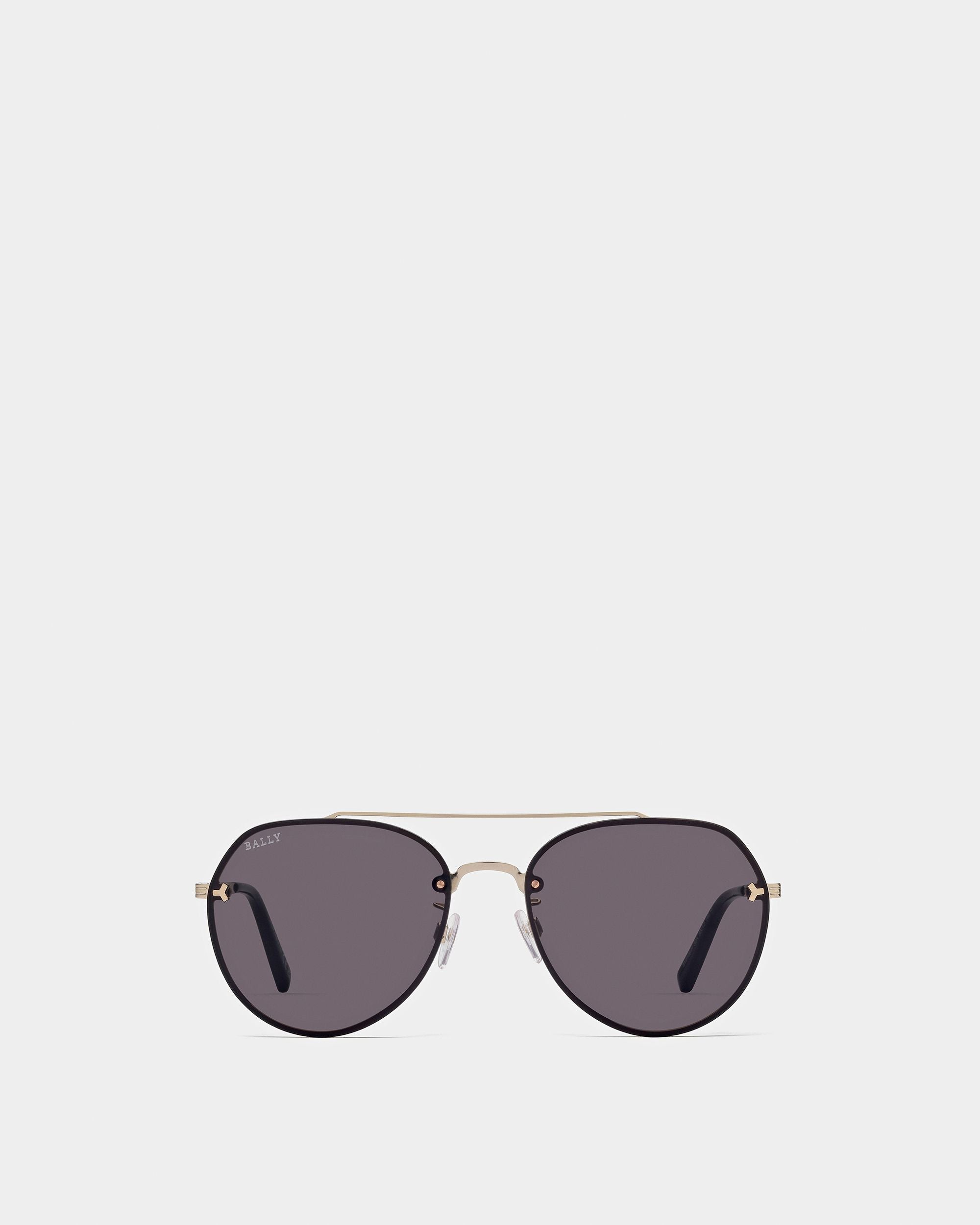 Brad Piloten-Sonnenbrille Aus Goldfarbenem Metall - Herren - Bally - 01