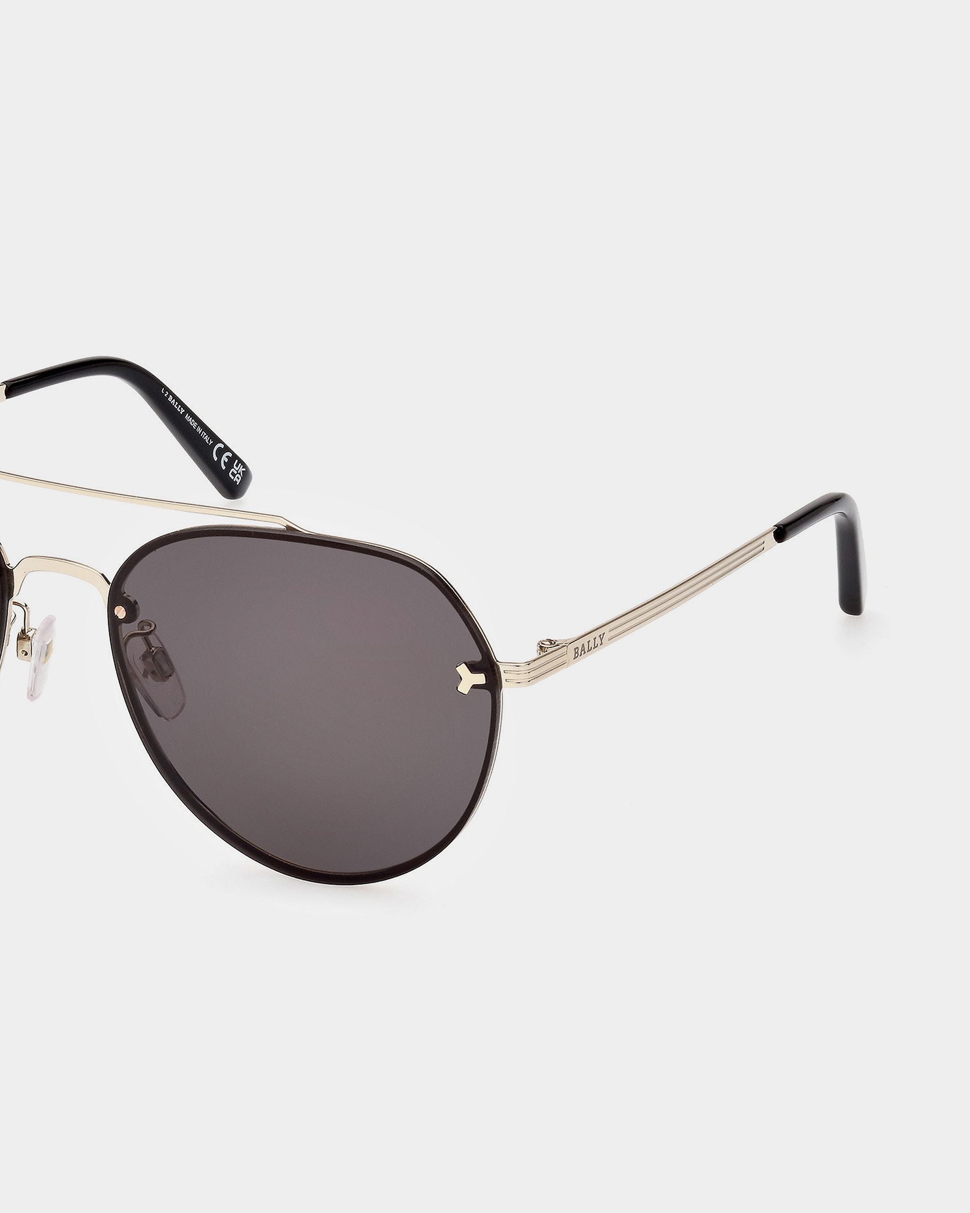 Brad Piloten-Sonnenbrille Aus Goldfarbenem Metall - Herren - Bally - 03