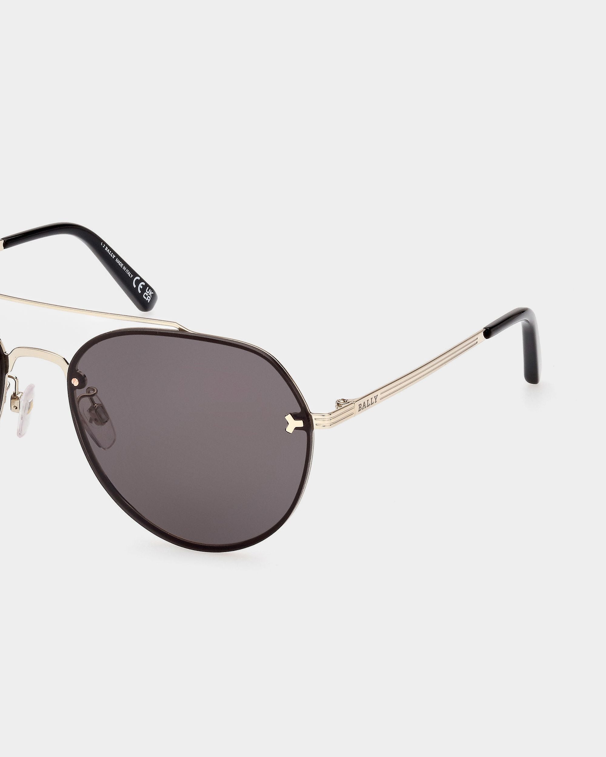 Brad Piloten-Sonnenbrille Aus Goldfarbenem Metall - Herren - Bally - 04