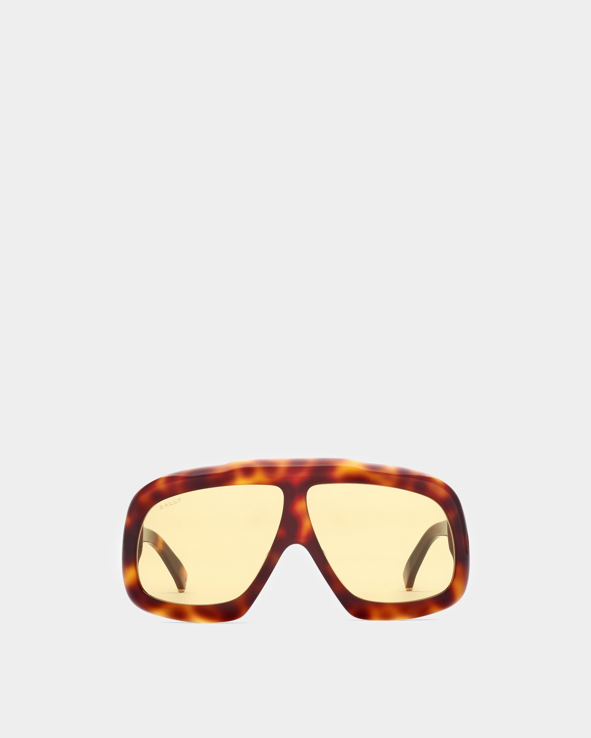 Eyger Acetate Sunglasses in Havana and Yellow - Other - Bally - 01