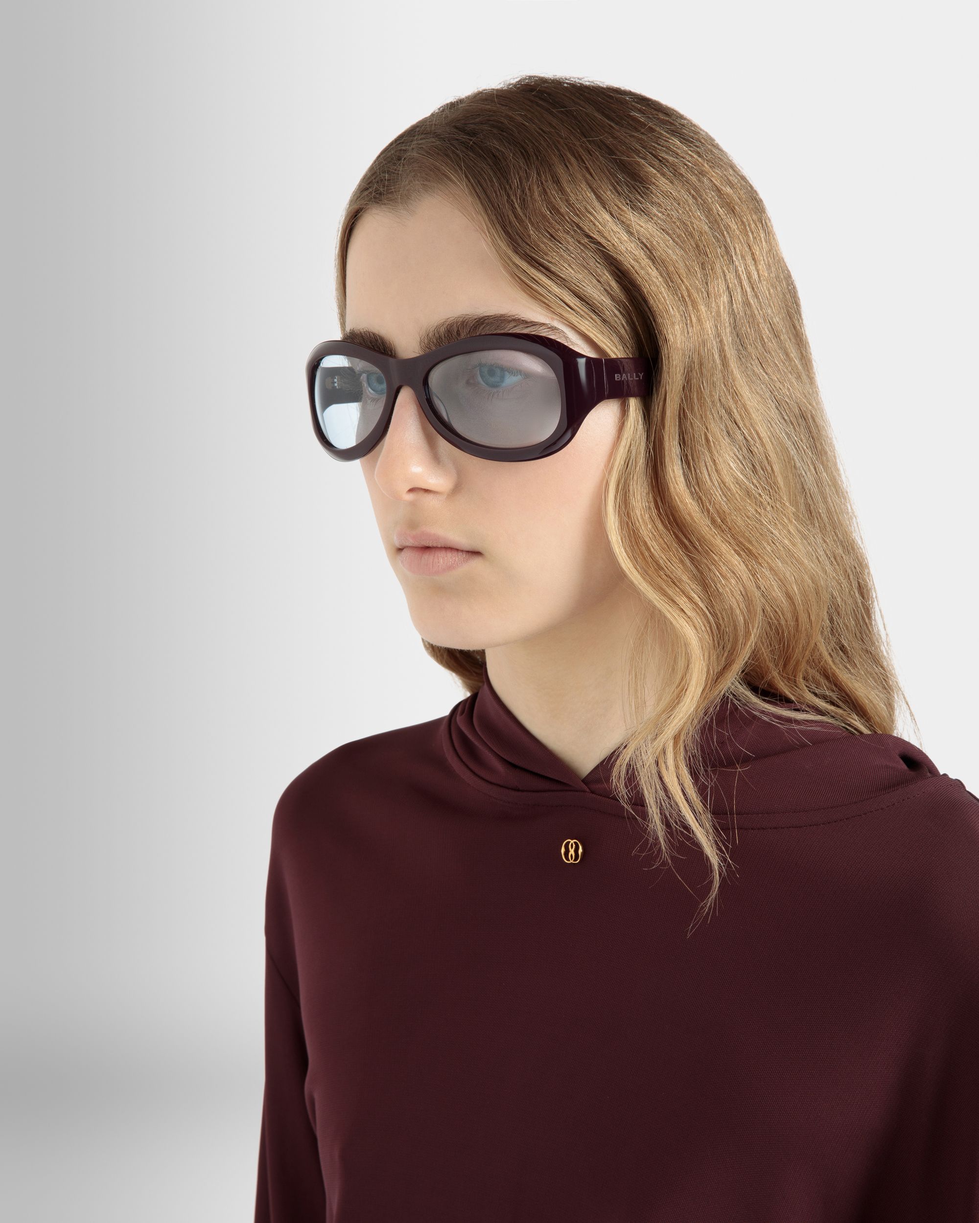 Lunettes De Soleil Maurice Violettes Et Bleues En Acétate - Other - Bally - 02