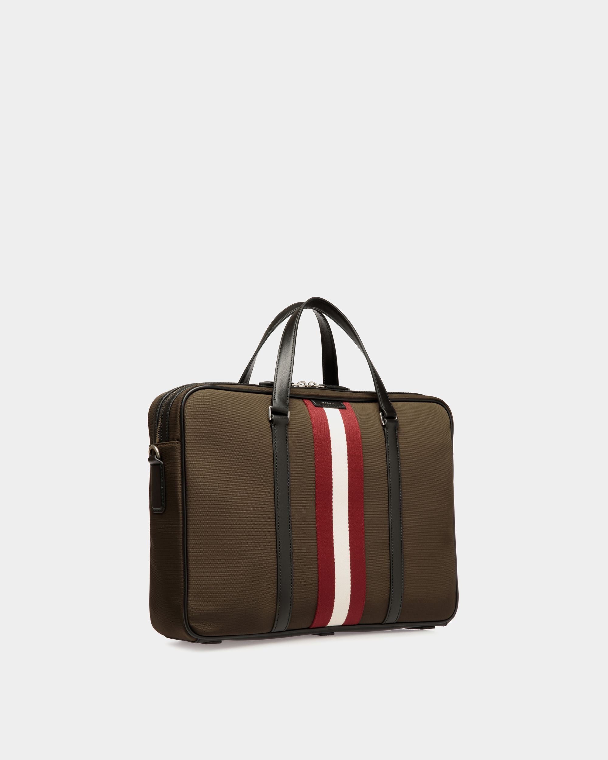 Maletín Code De Nailon Military Green - Hombre - Bally - 03
