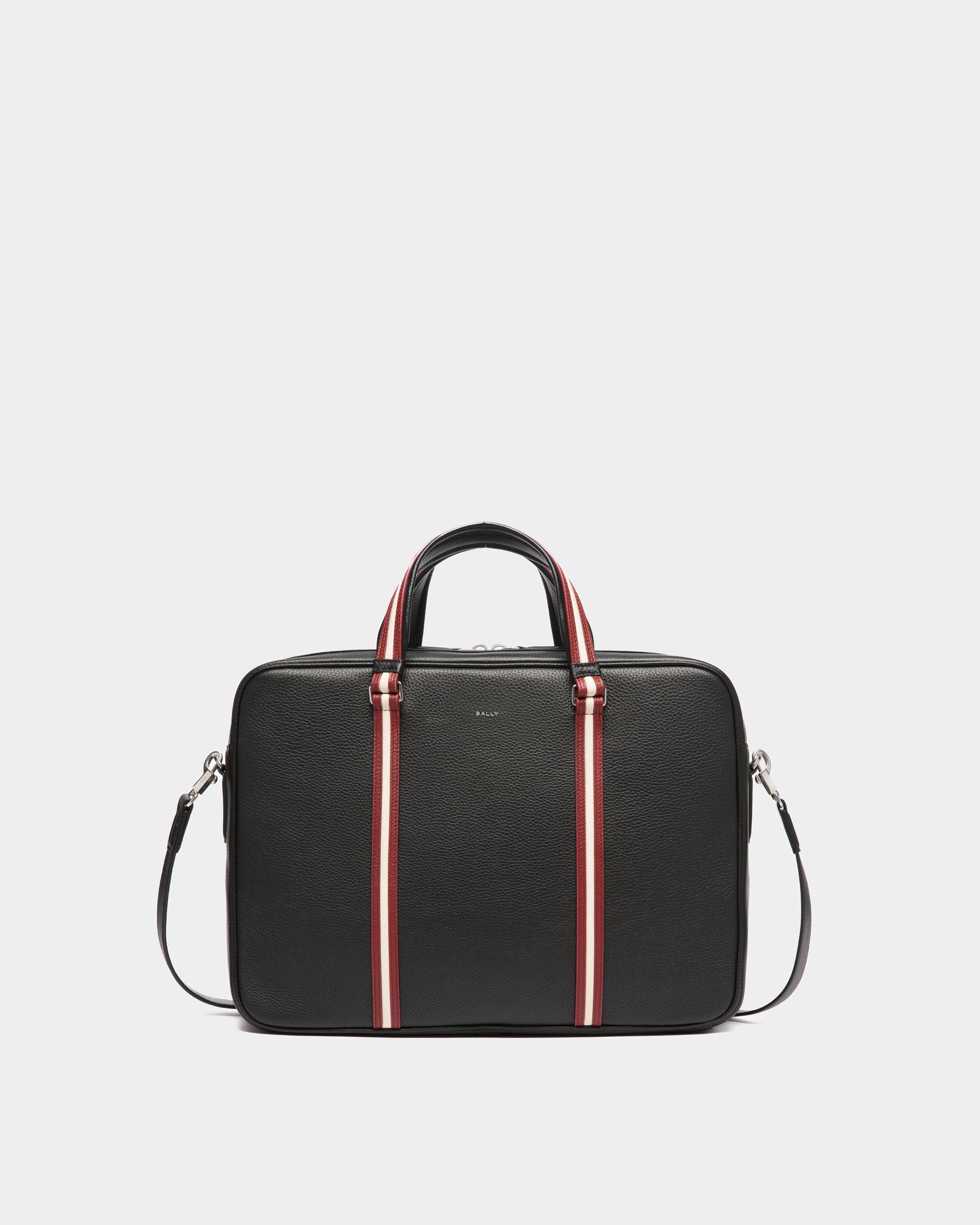 Code Aktentasche Aus Genarbtem Leder In Schwarz - Herren - Bally - 01