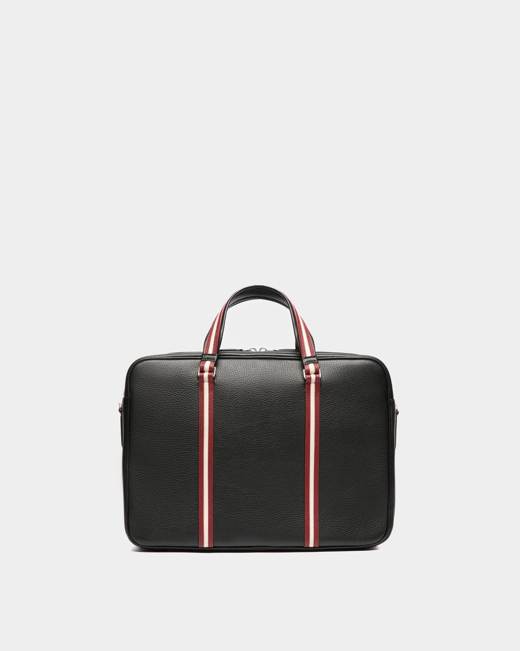 Code Aktentasche Aus Genarbtem Leder In Schwarz - Herren - Bally - 02