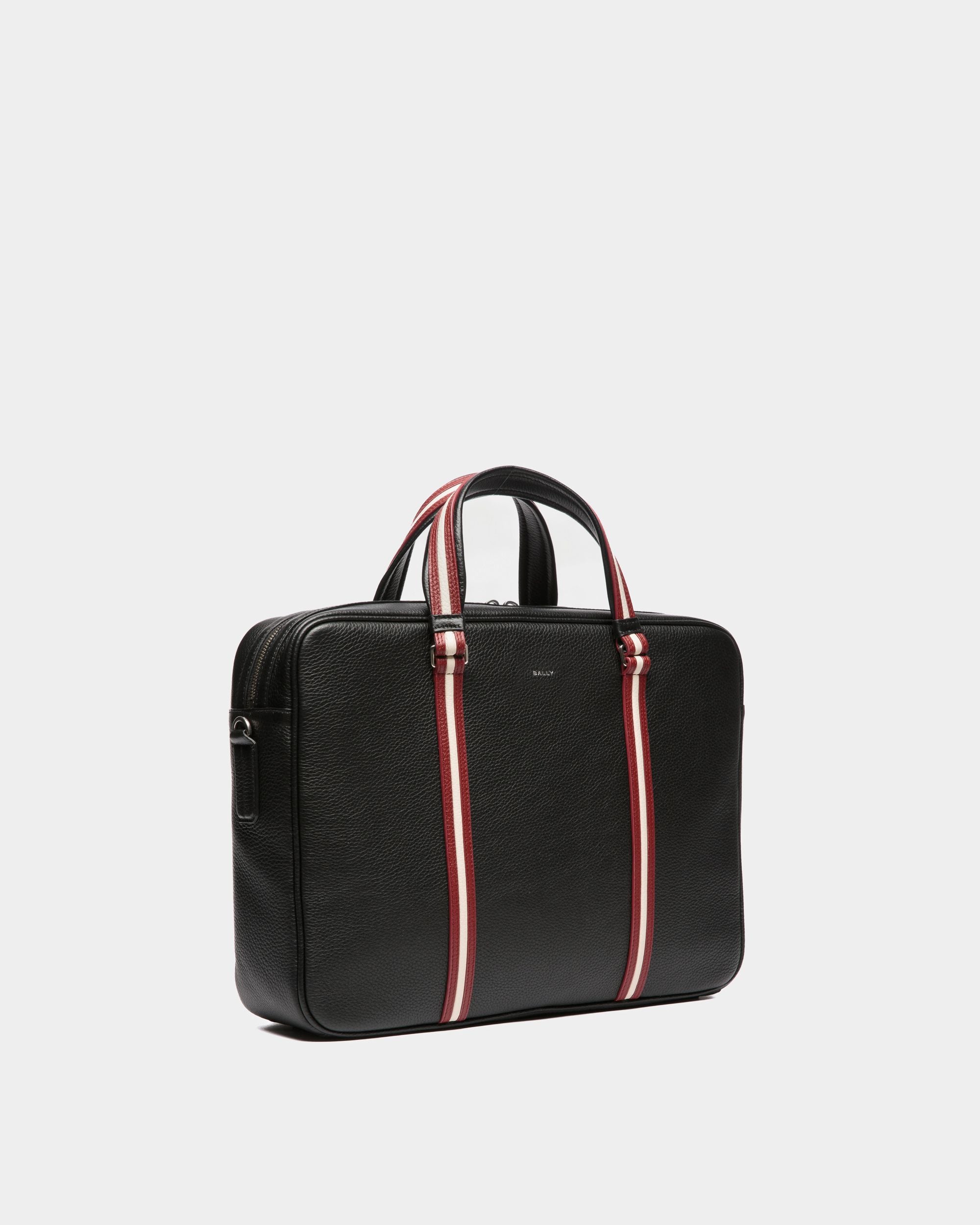 Code Aktentasche Aus Genarbtem Leder In Schwarz - Herren - Bally - 03