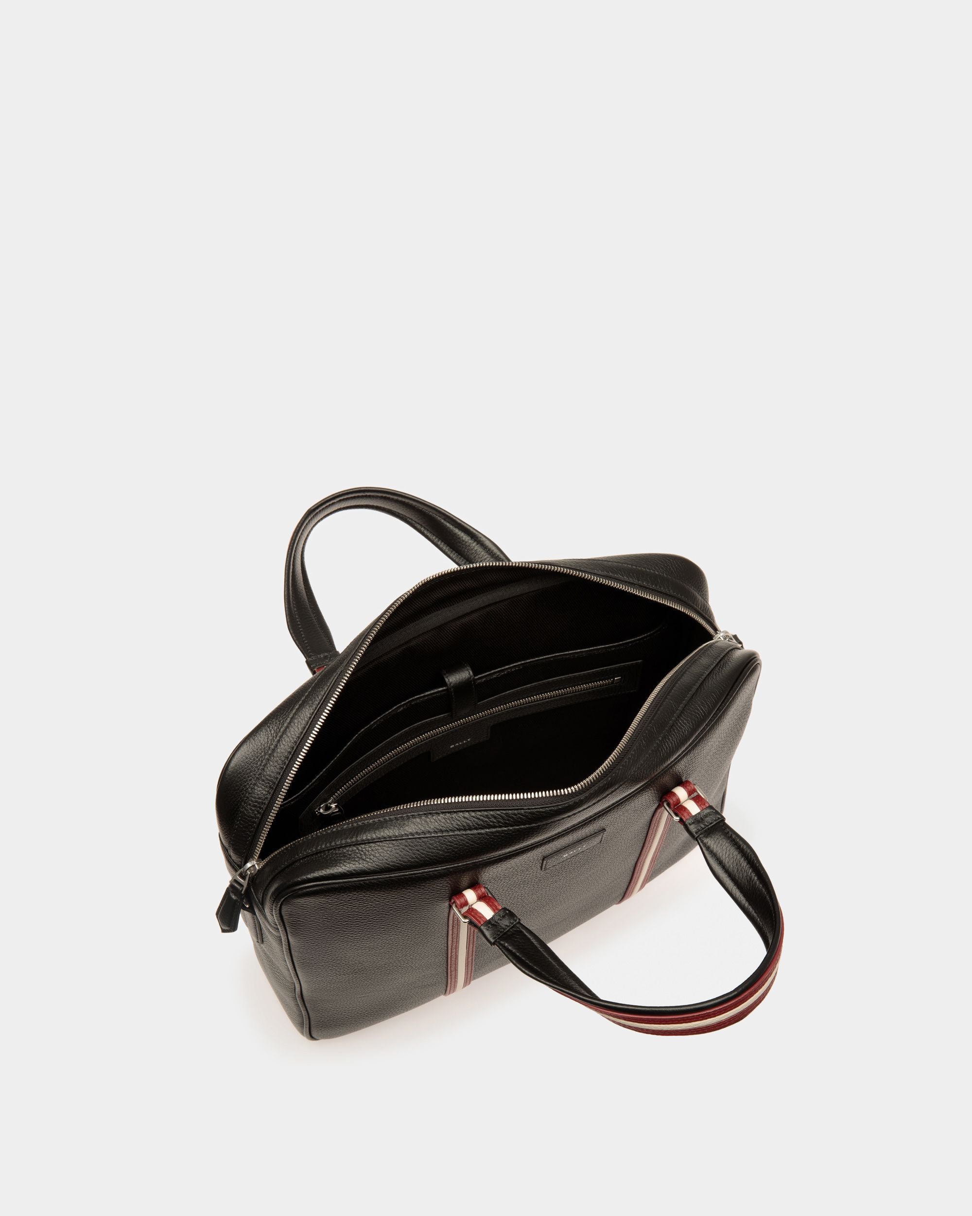 Code Aktentasche Aus Genarbtem Leder In Schwarz - Herren - Bally - 04