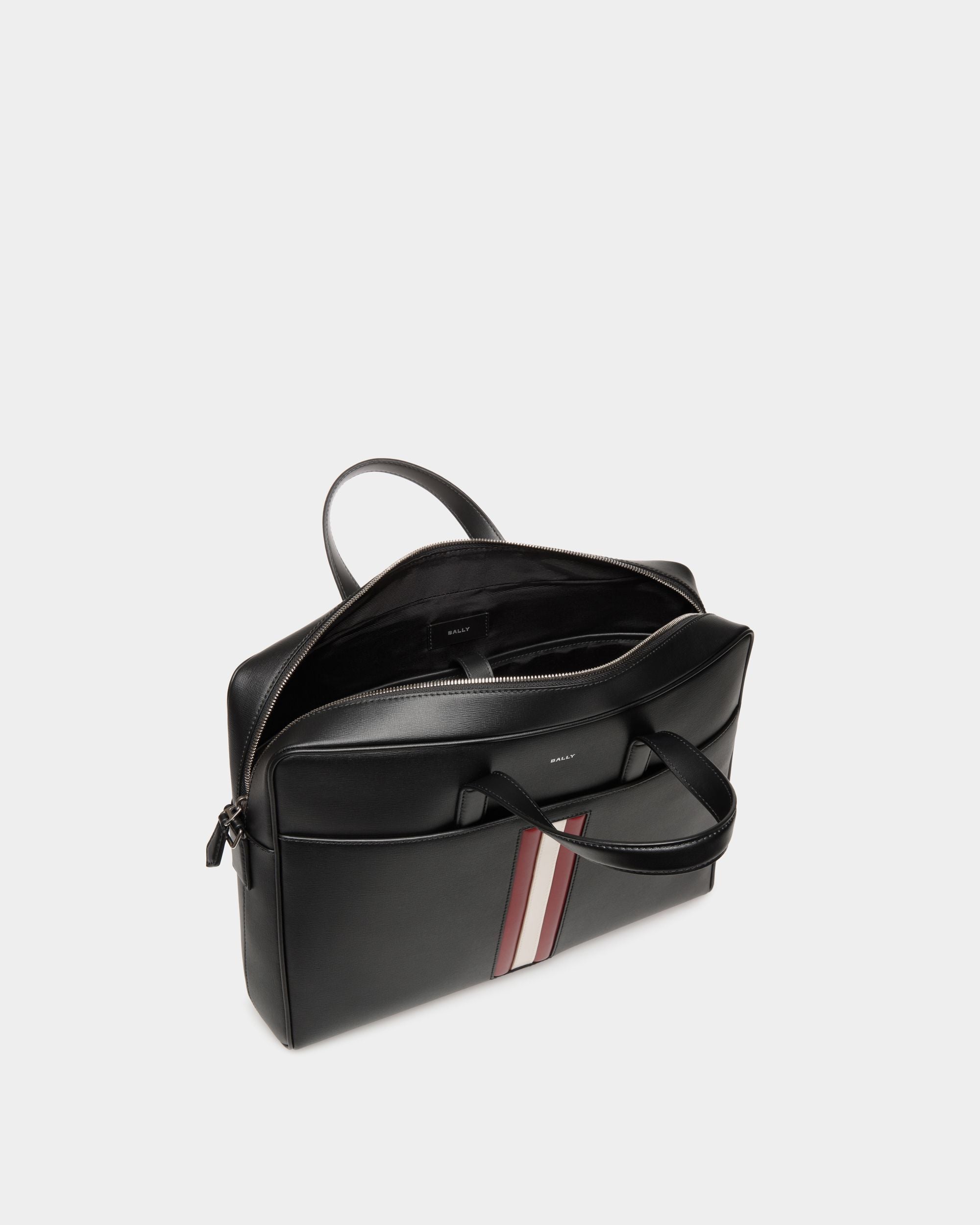 Cartable Mythos En Cuir Recyclé Noir - Homme - Bally - 05