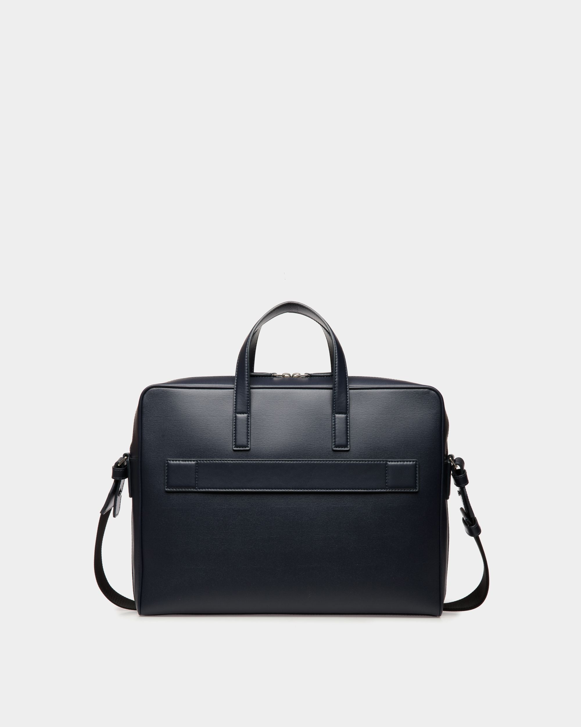 Mythos Aktentasche Aus Recyceltem Leder In Navy Blue - Herren - Bally - 03