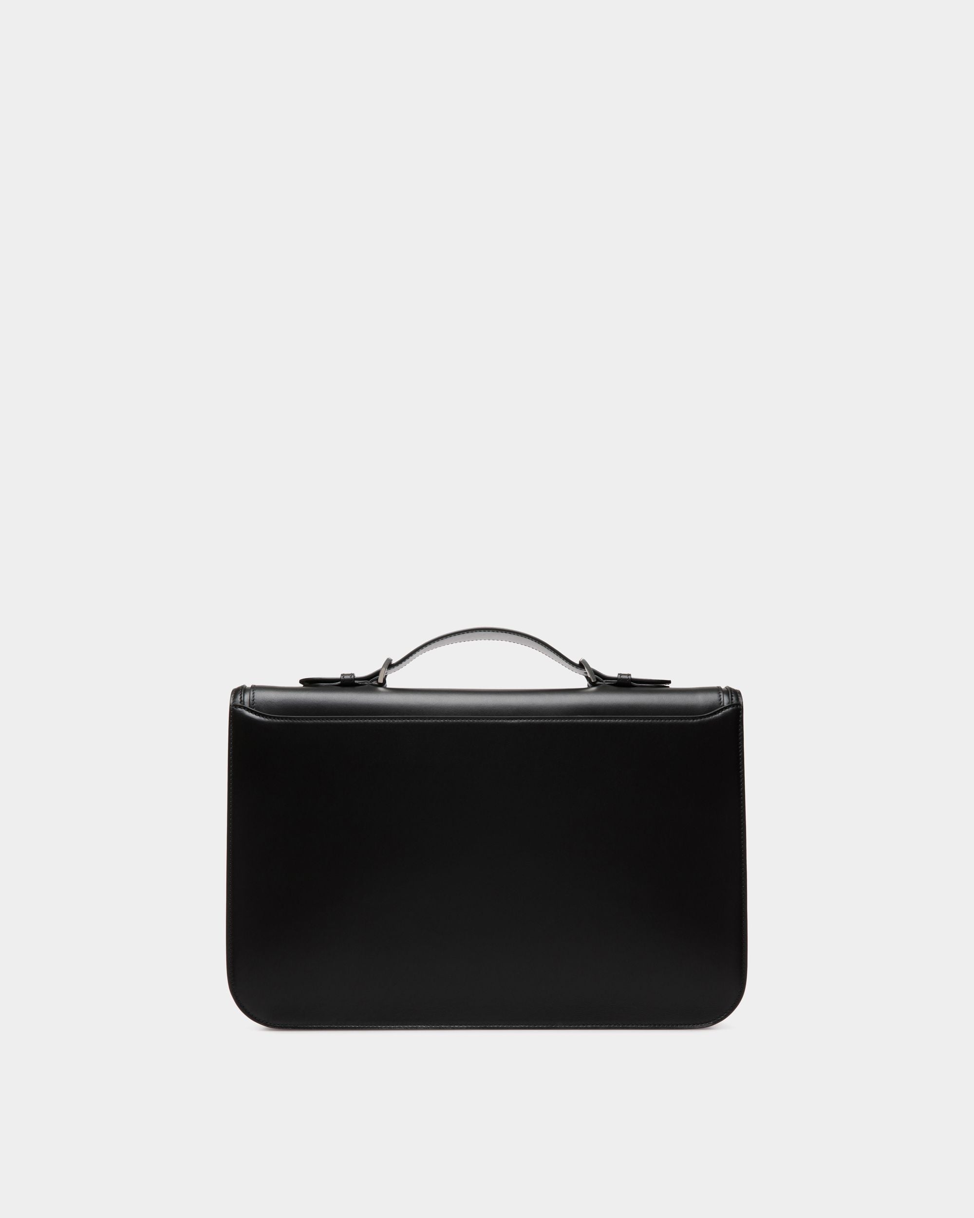 Deco Briefcase in Black Leather - Men's - Bally - 02