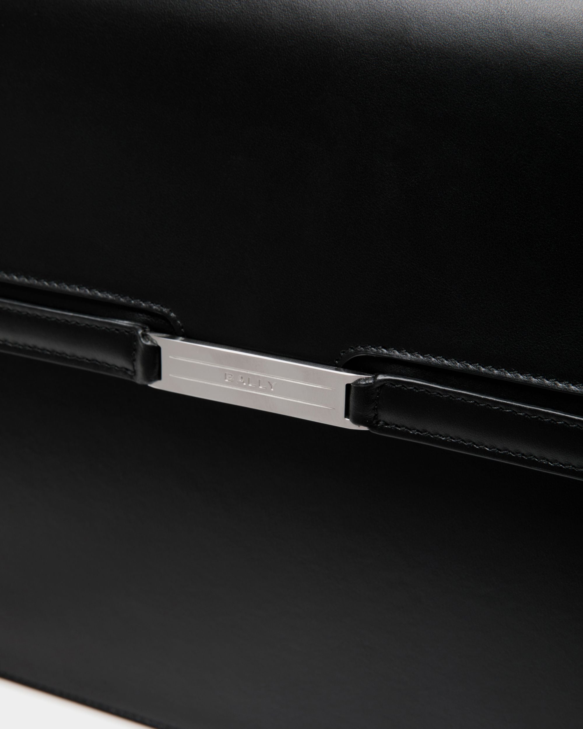 Deco Briefcase in Black Leather - Men's - Bally - 05