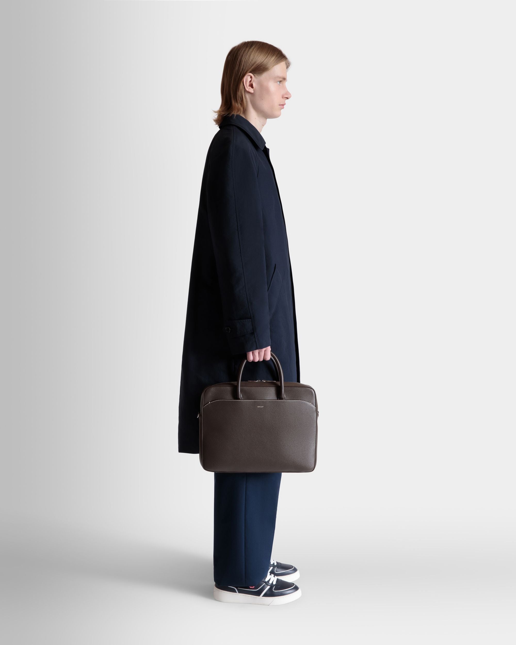 Oeden Aktentasche Aus Leder In Ebenholzschwarz - Herren - Bally - 02