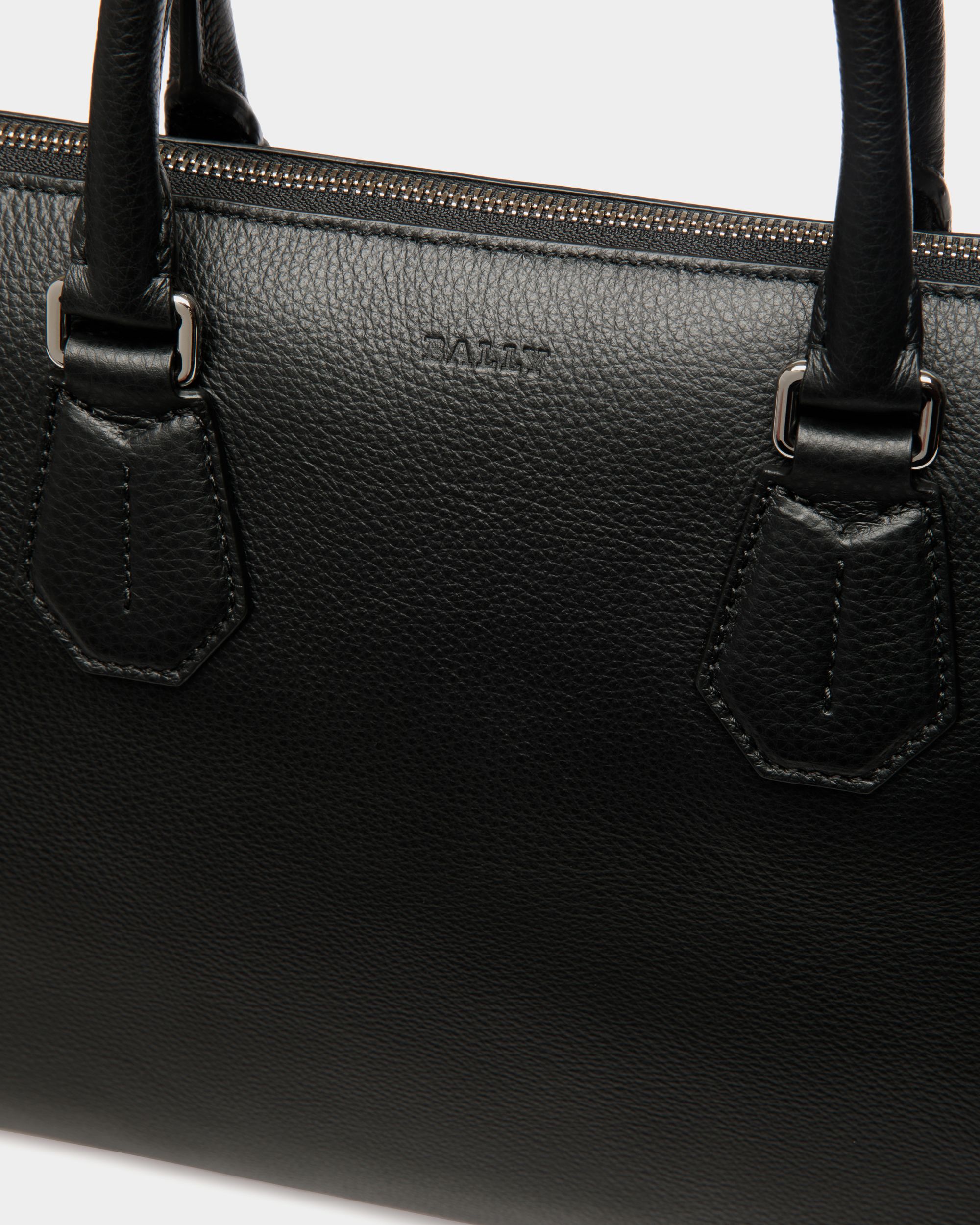 Business Bag In Black Leather - Homme - Bally - 05