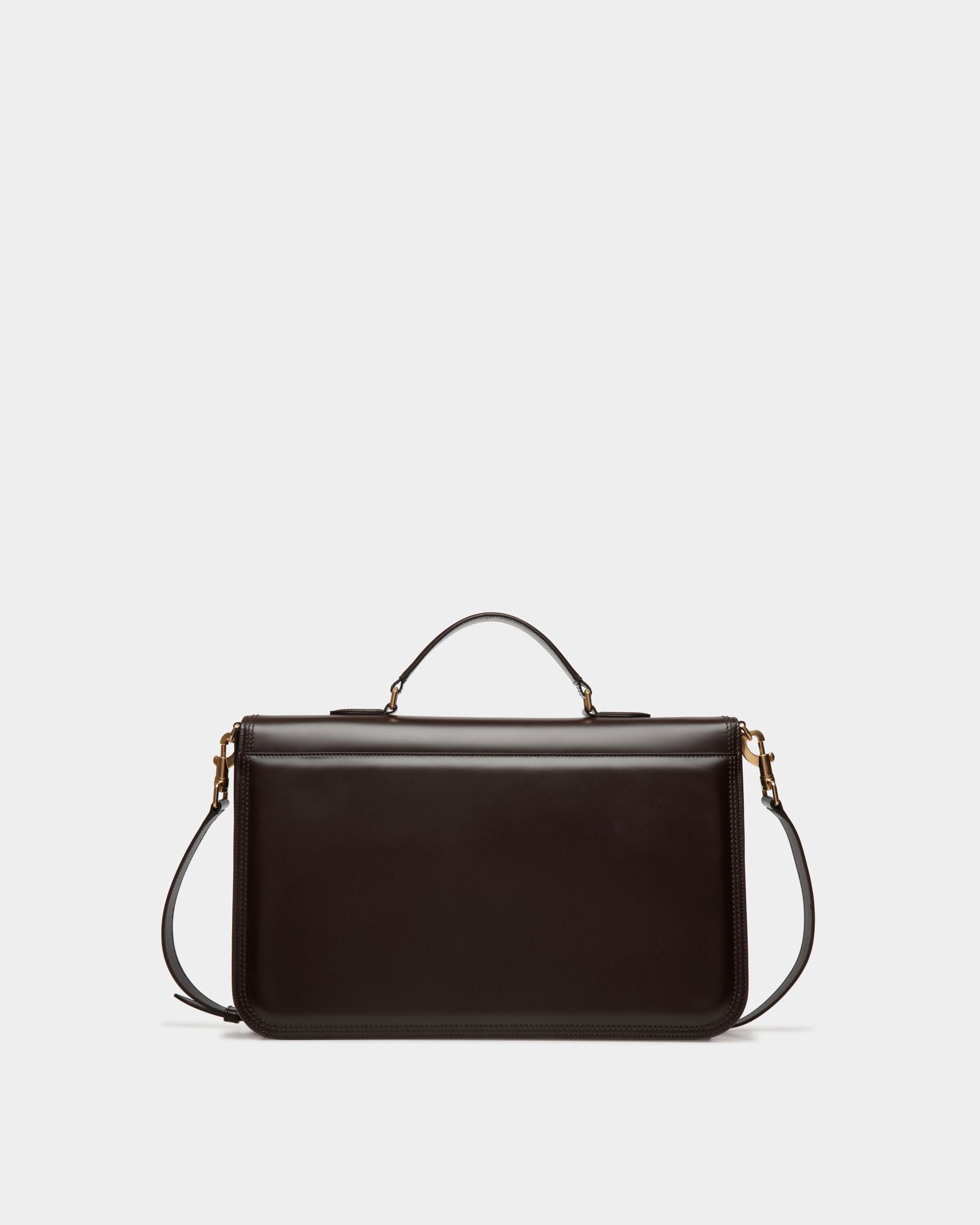 Beckett Briefcase In Ebano Leather - Homme - Bally - 03