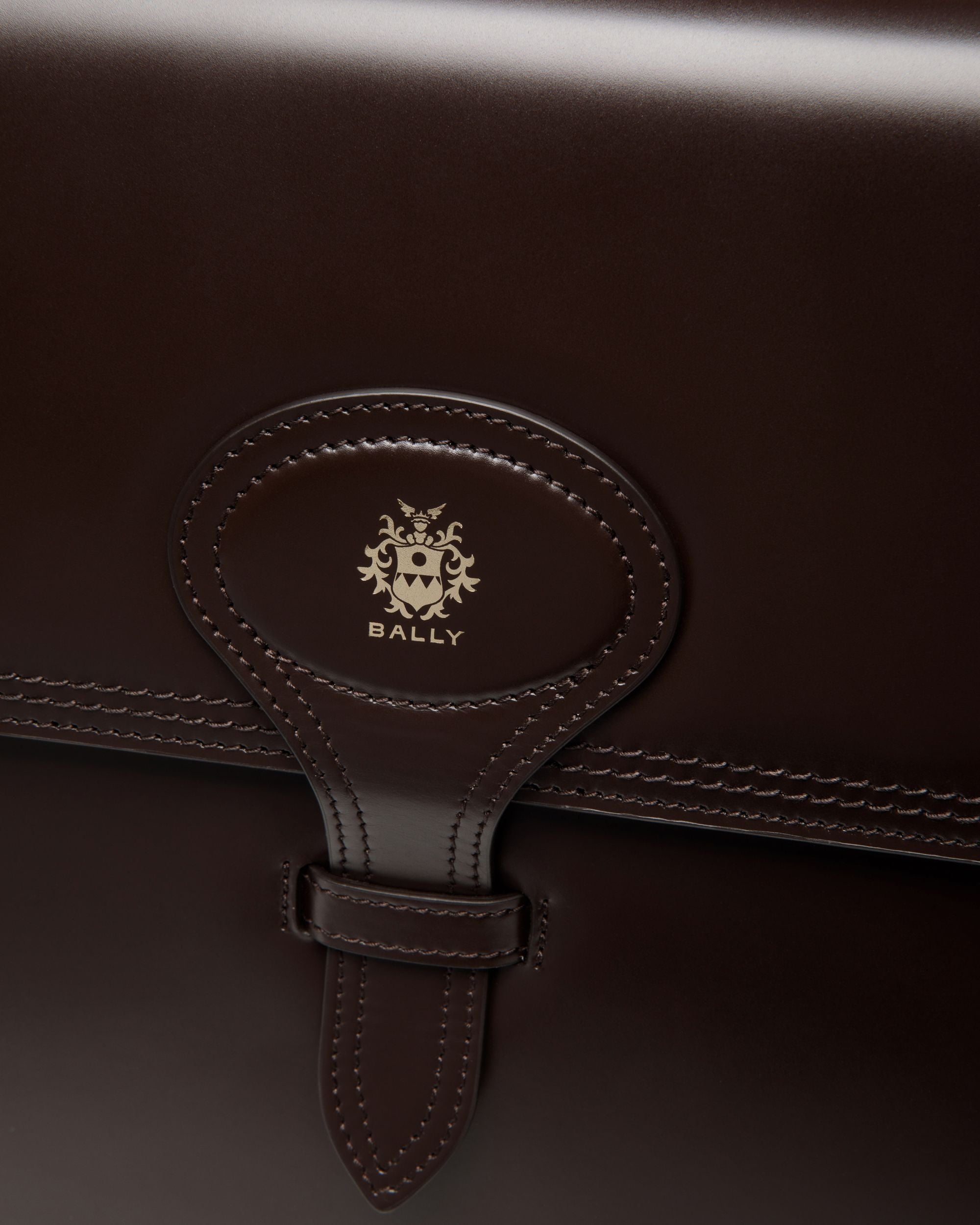 Beckett Briefcase In Ebano Leather - Homme - Bally - 06