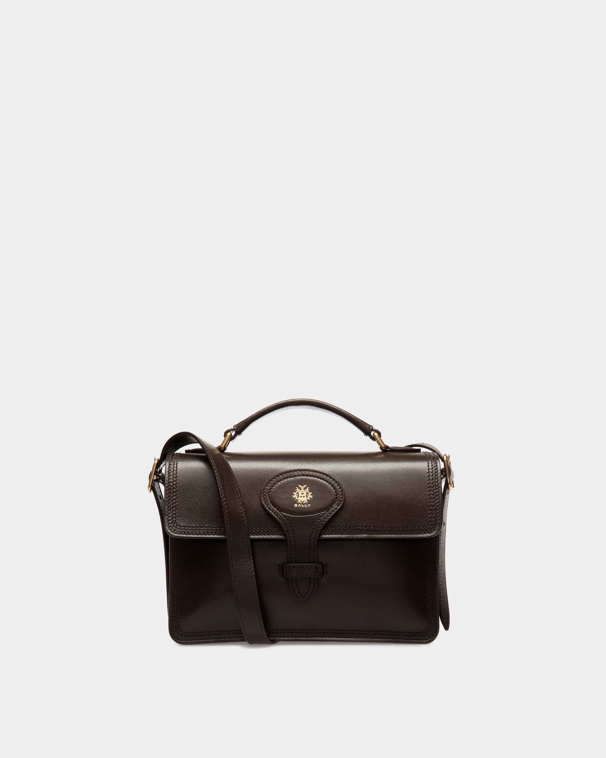 Beckett Crossbody Bag in Ebano Leather - Homme - Bally - 01