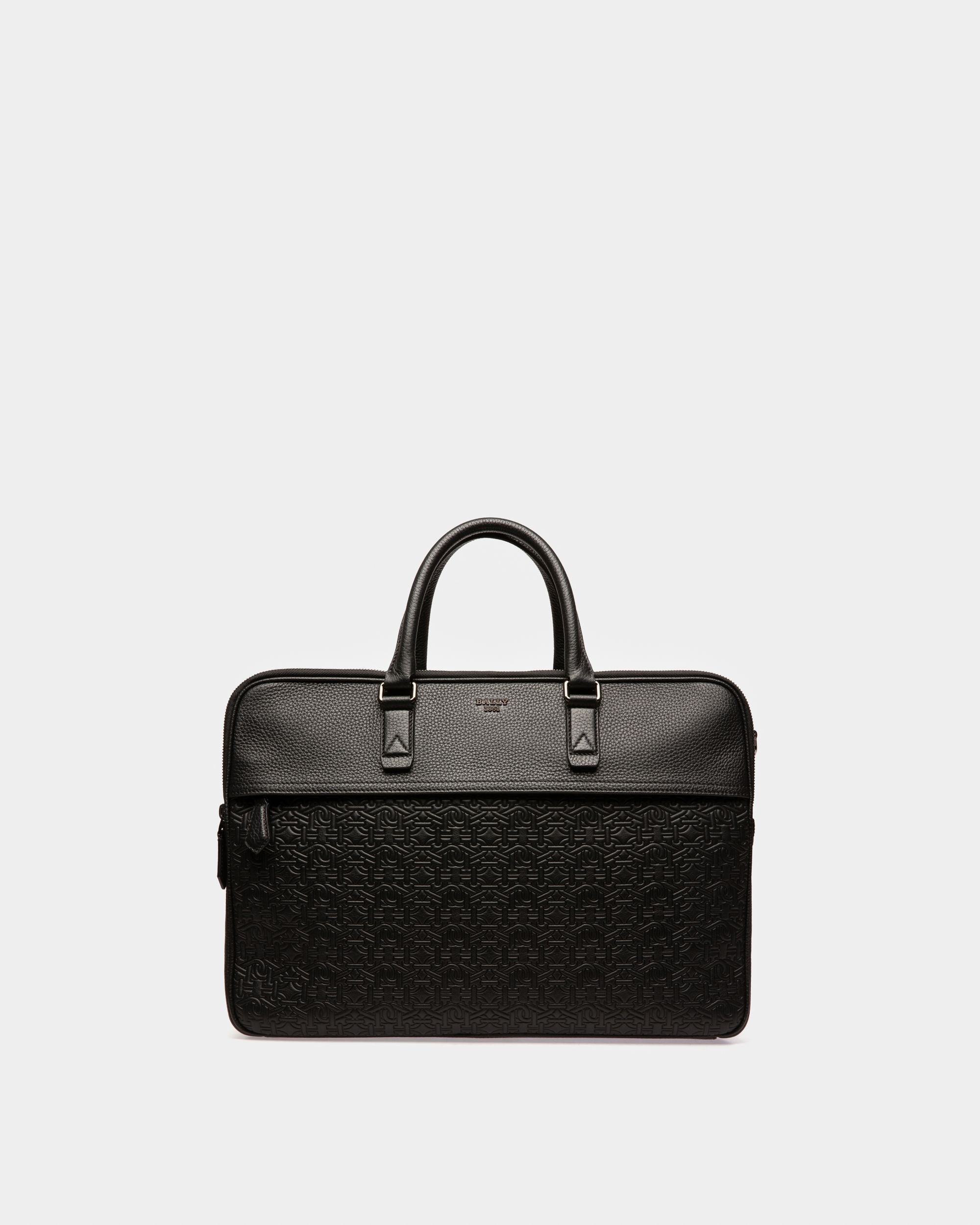 Benan Cabas En Cuir Noir - Homme - Bally - 01