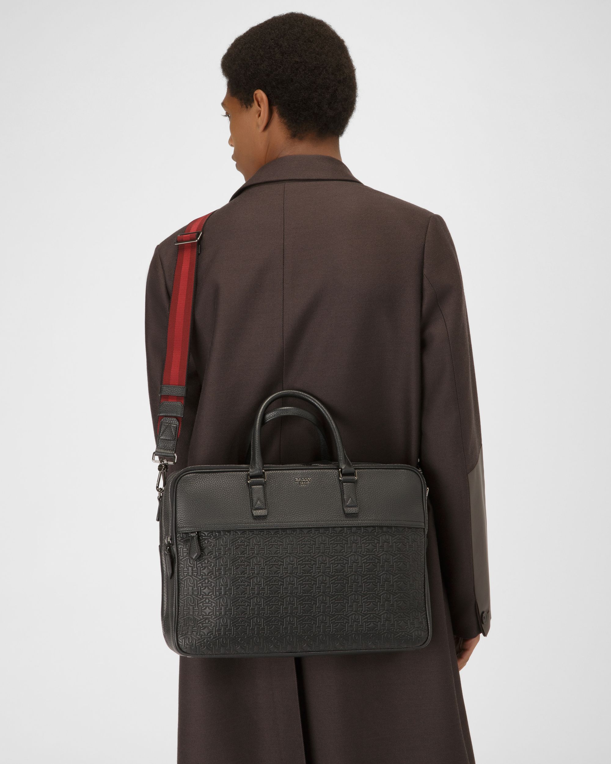 Benan Cabas En Cuir Noir - Homme - Bally - 02