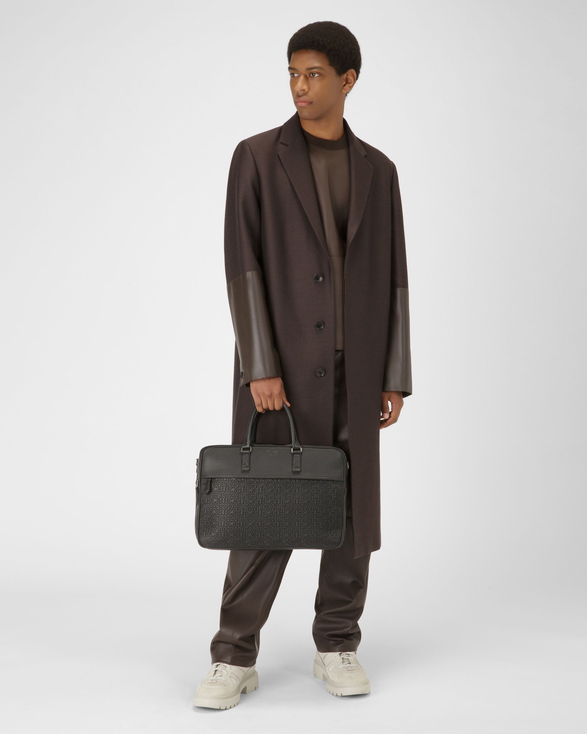Benan Cabas En Cuir Noir - Homme - Bally - 06