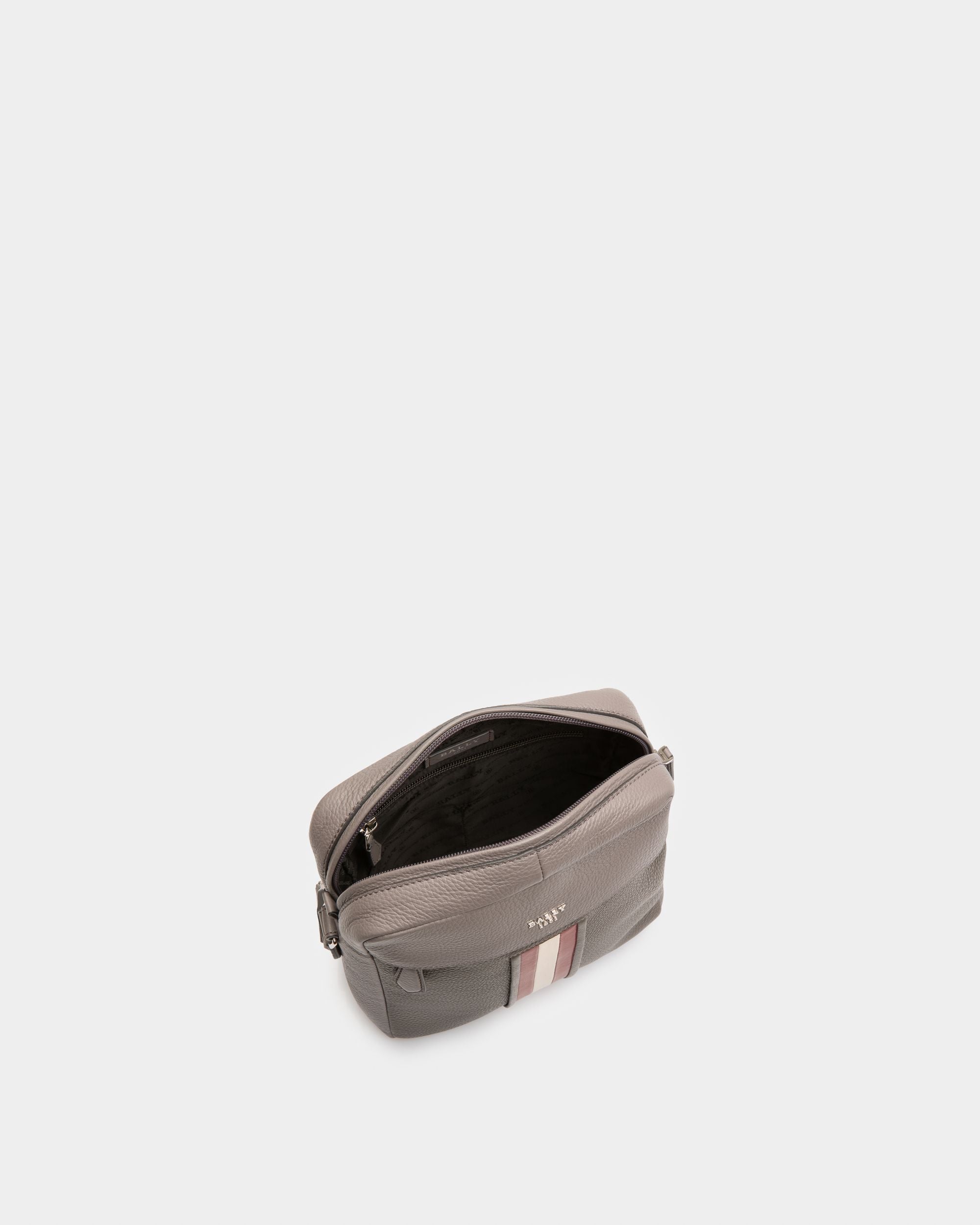 Holm Sac À Bandoulière En Cuir Vert Militaire - Homme - Bally - 04