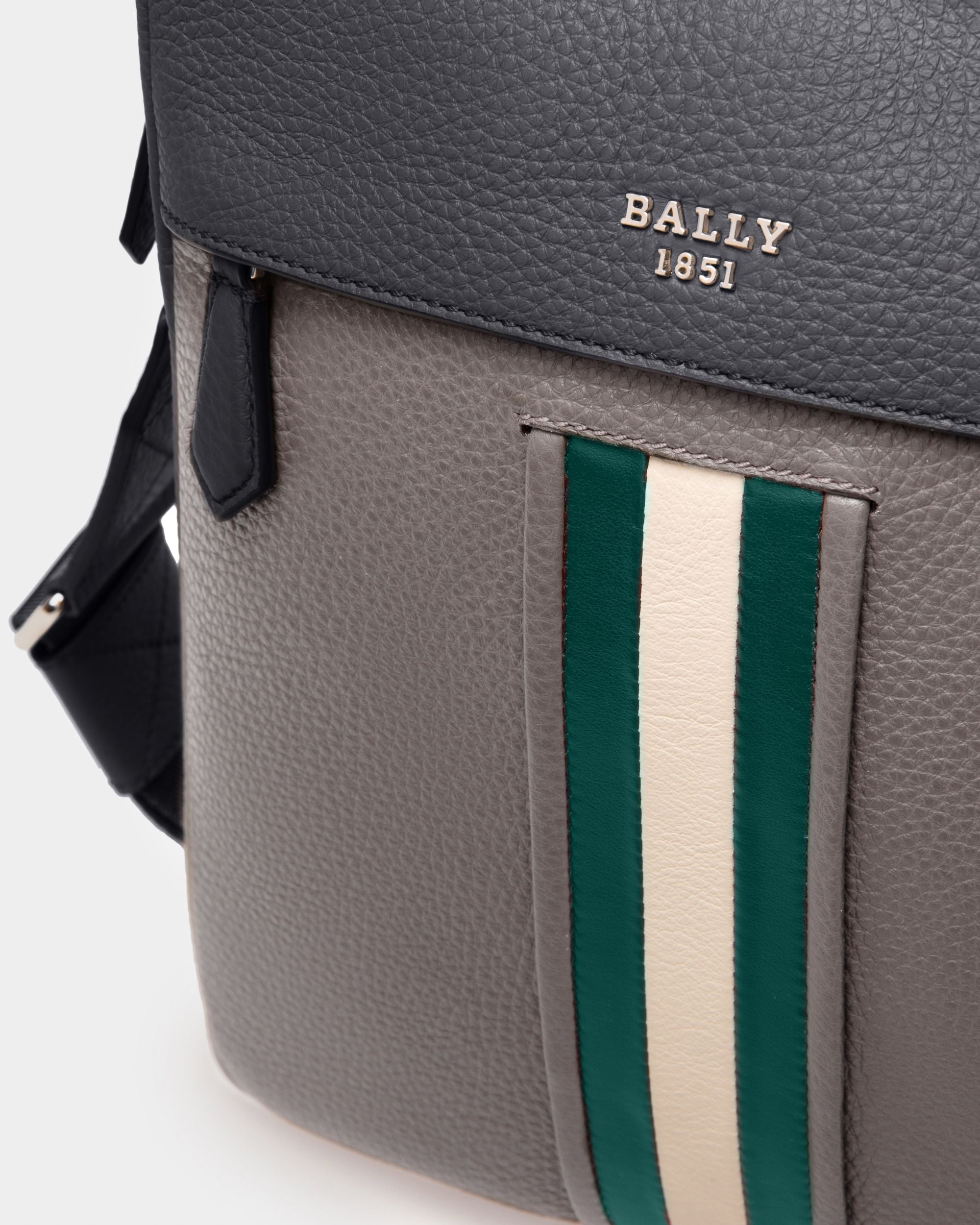 Holm Sac À Bandoulière En Cuir Gris - Homme - Bally - 05
