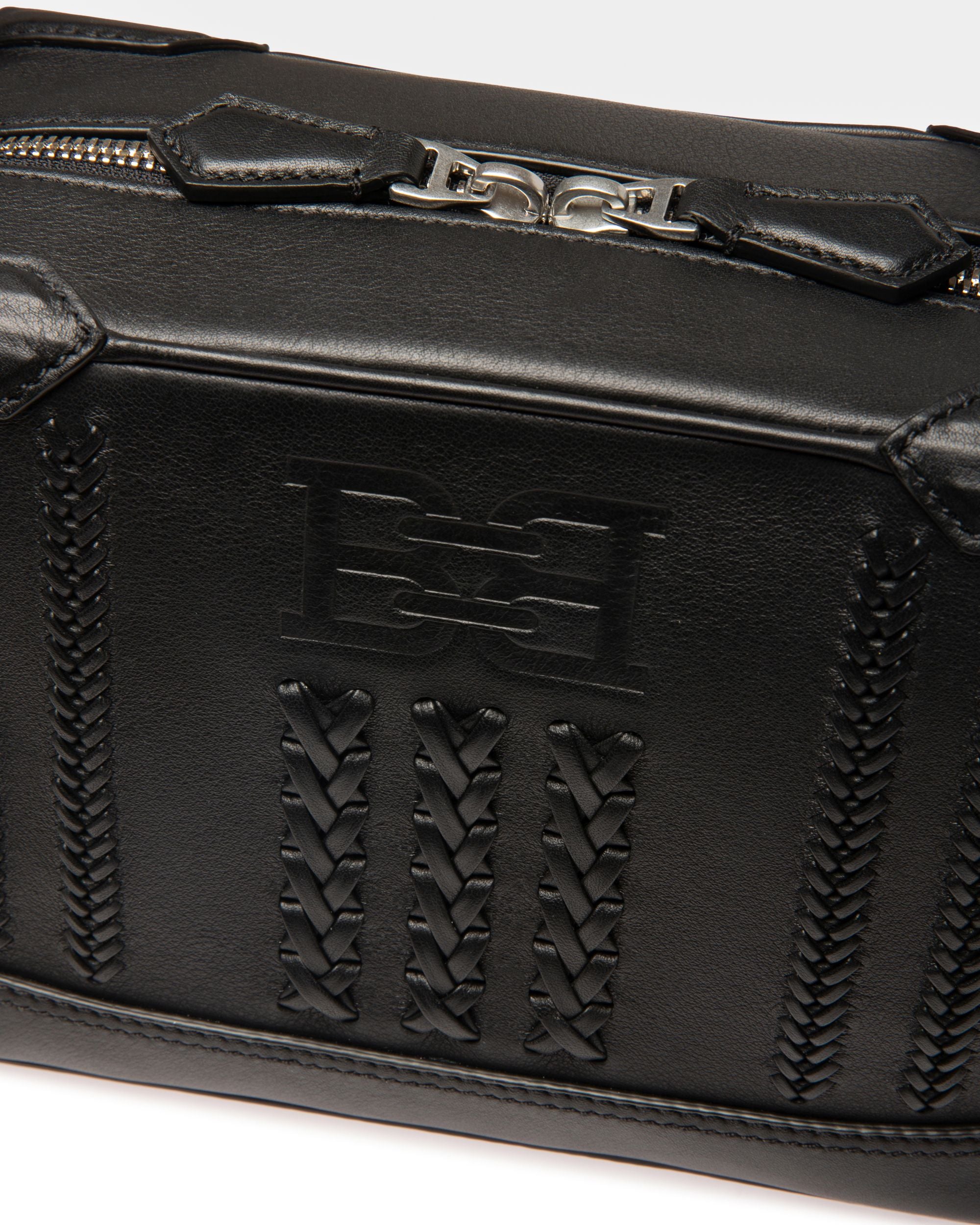 Casteer Sac À Bandoulière En Cuir Noir - Homme - Bally - 05