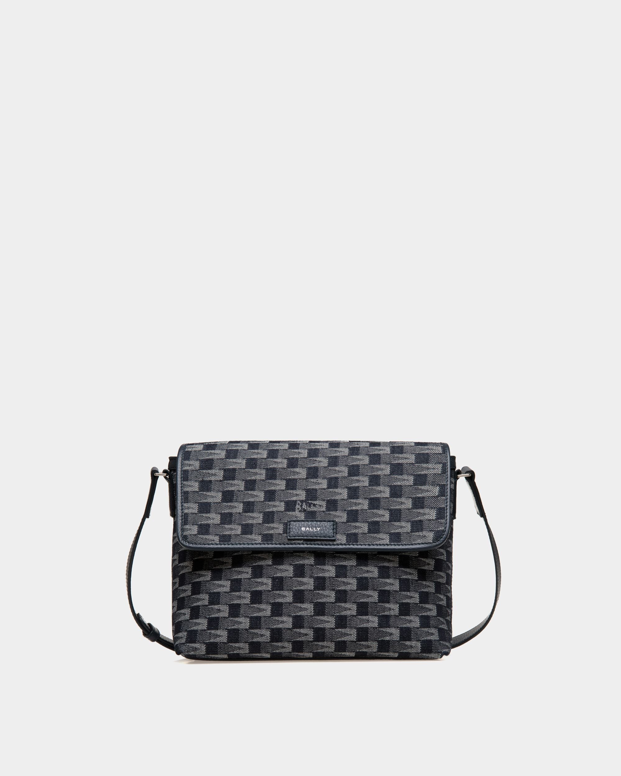 Pennant Crossbody Bag in Denim - Men's - Bally - 01