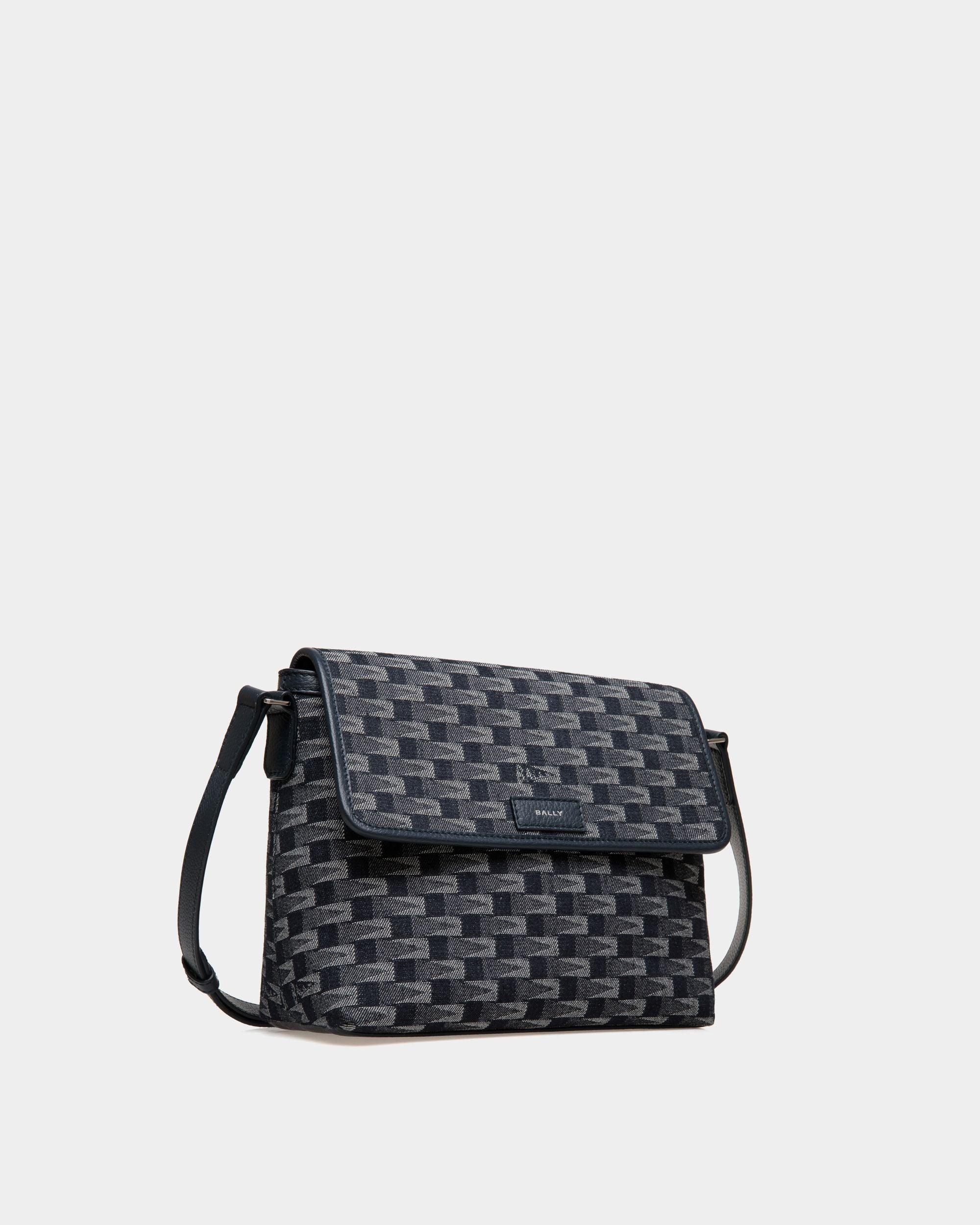 Pennant Crossbody Bag in Denim - Men's - Bally - 03