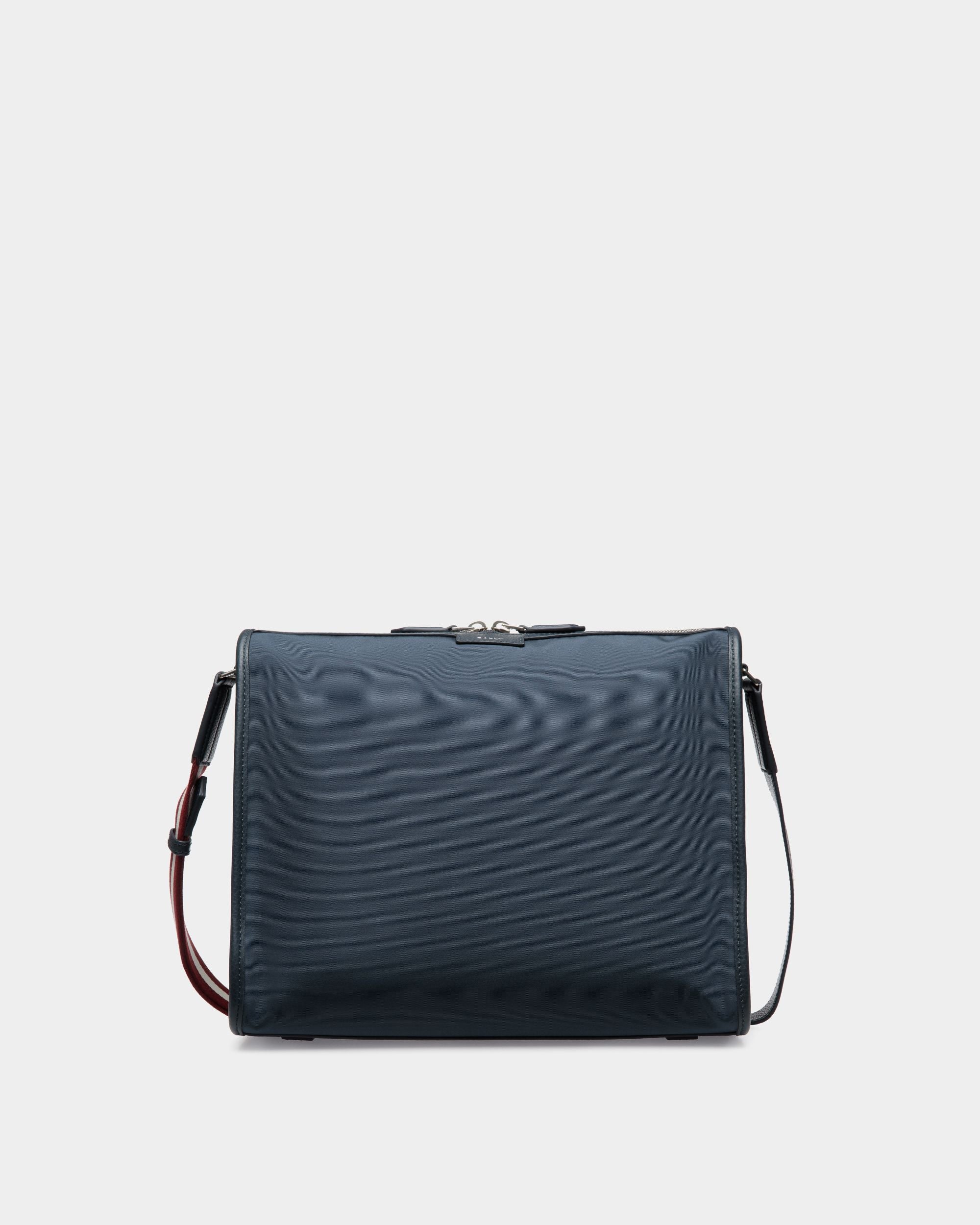 Sac À Bandoulière Code En Nylon Navy Blue - Homme - Bally - 01
