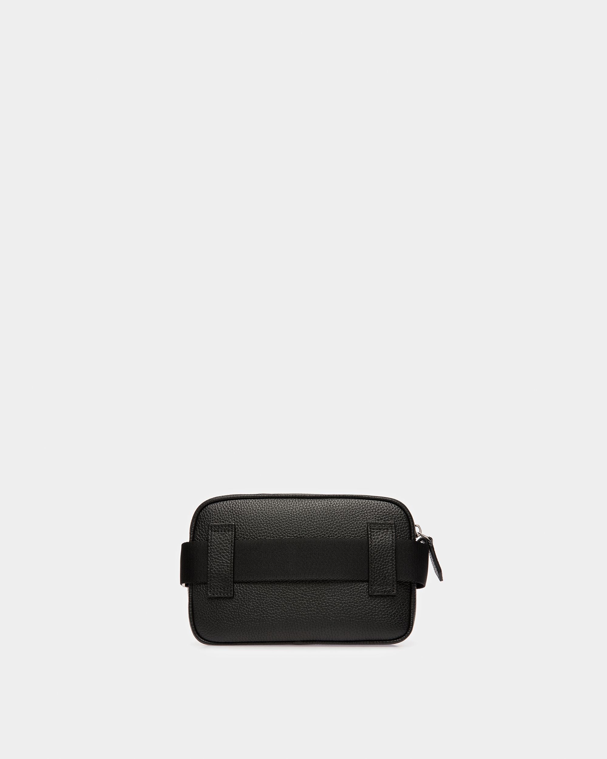 Hal Sac À Bandoulière En Cuir Noir Et Palladium - Homme - Bally - 06
