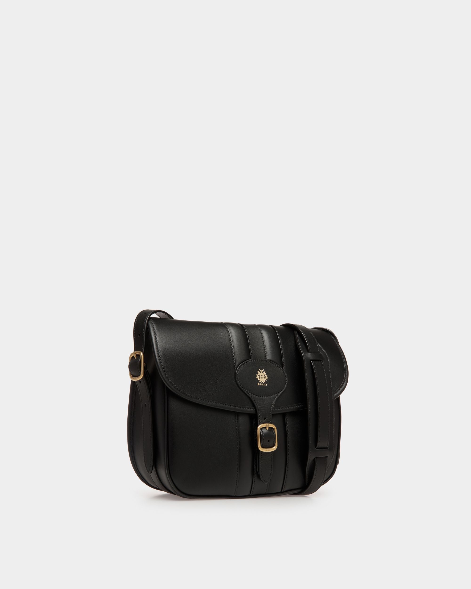 Sac À Bandoulière Beckett En Cuir Noir - Homme - Bally - 04