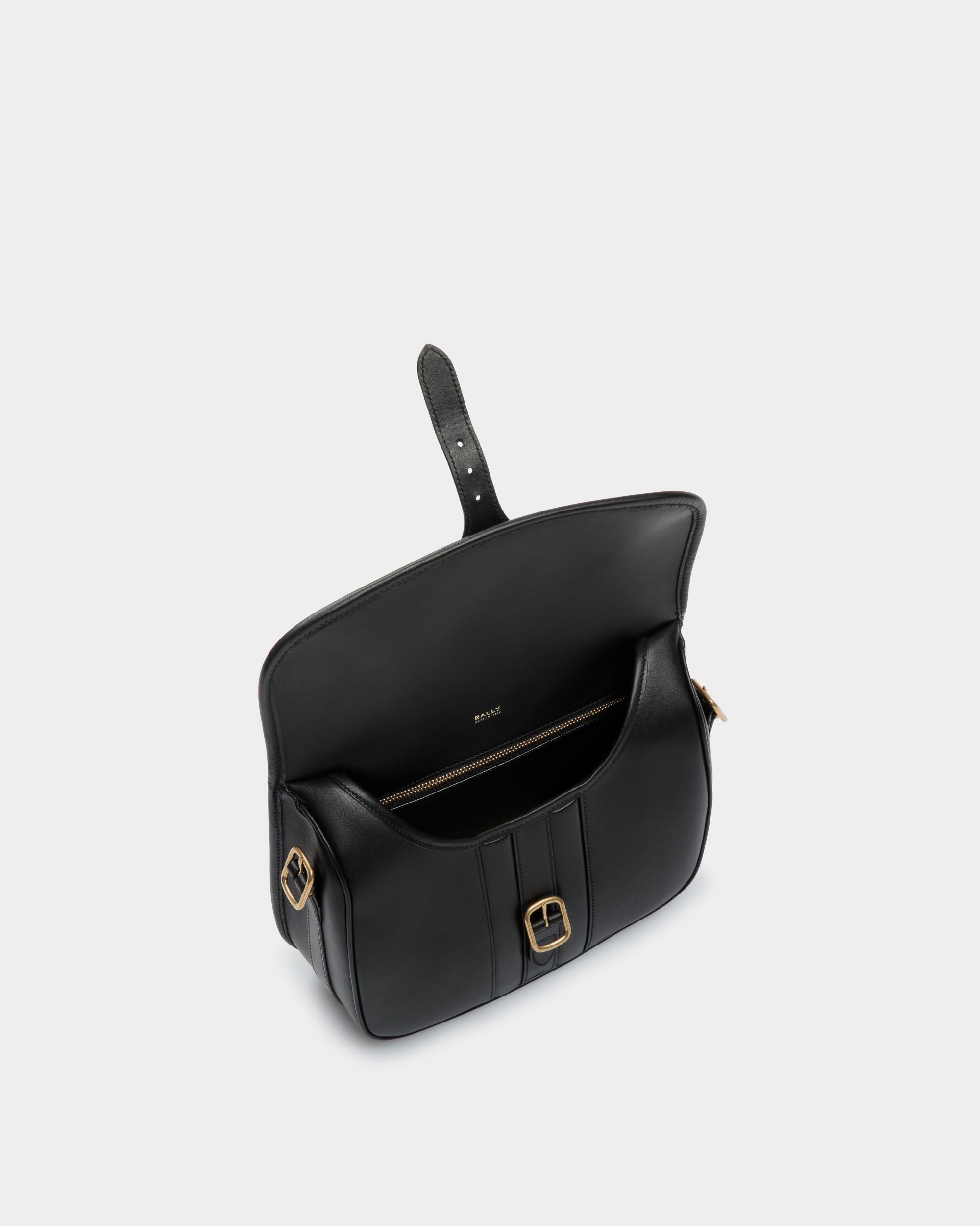 Sac À Bandoulière Beckett En Cuir Noir - Homme - Bally - 05