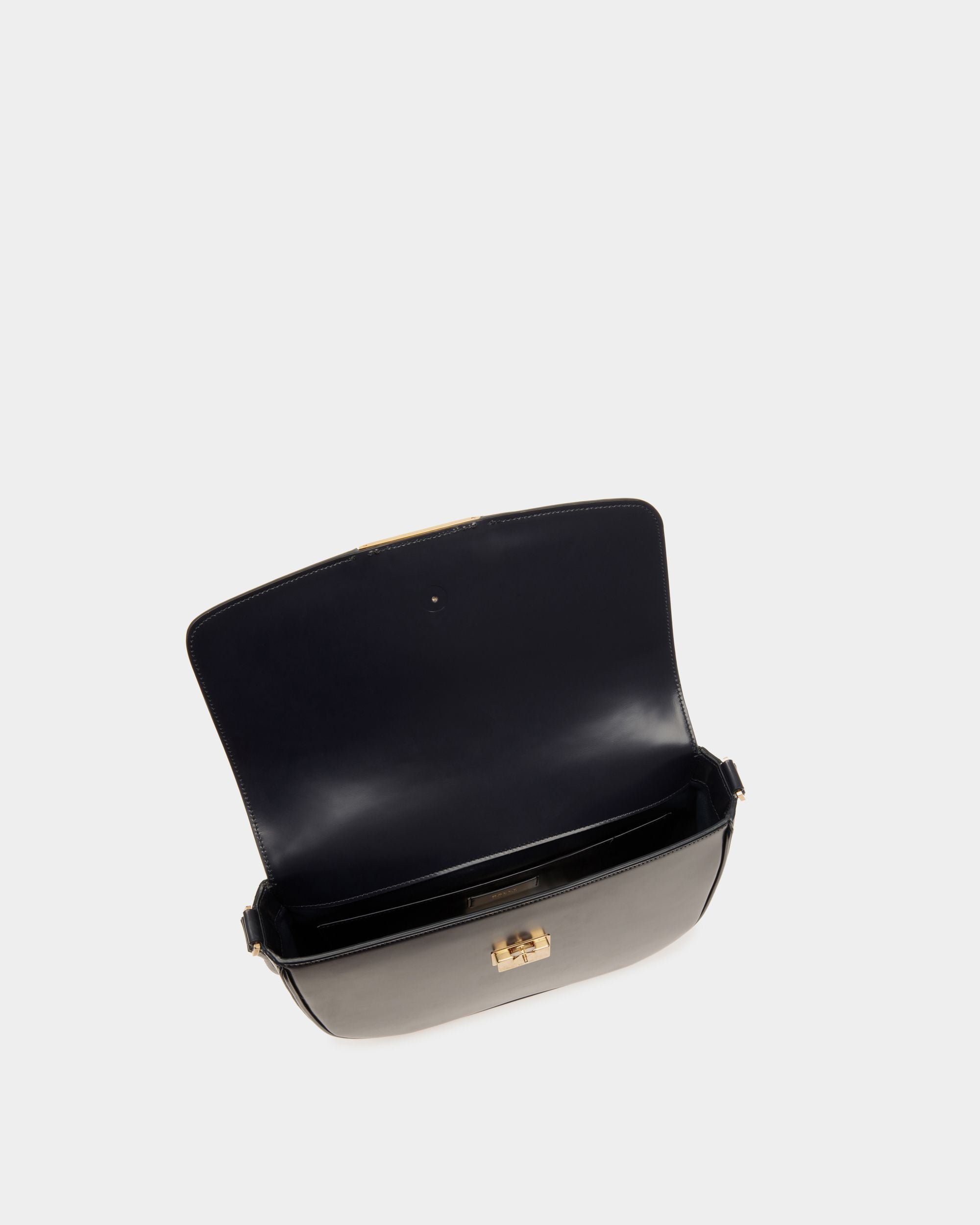 Deco Umhängetasche Aus Gebürstetem Leder In Navy Blue - Herren - Bally - 05