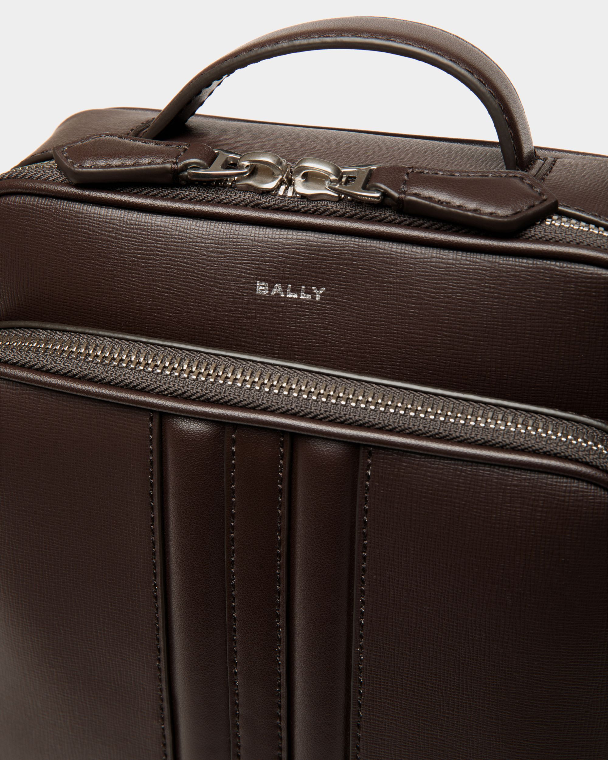Sac À Bandoulière Mythos En Cuir Recyclé Ebano - Homme - Bally - 05