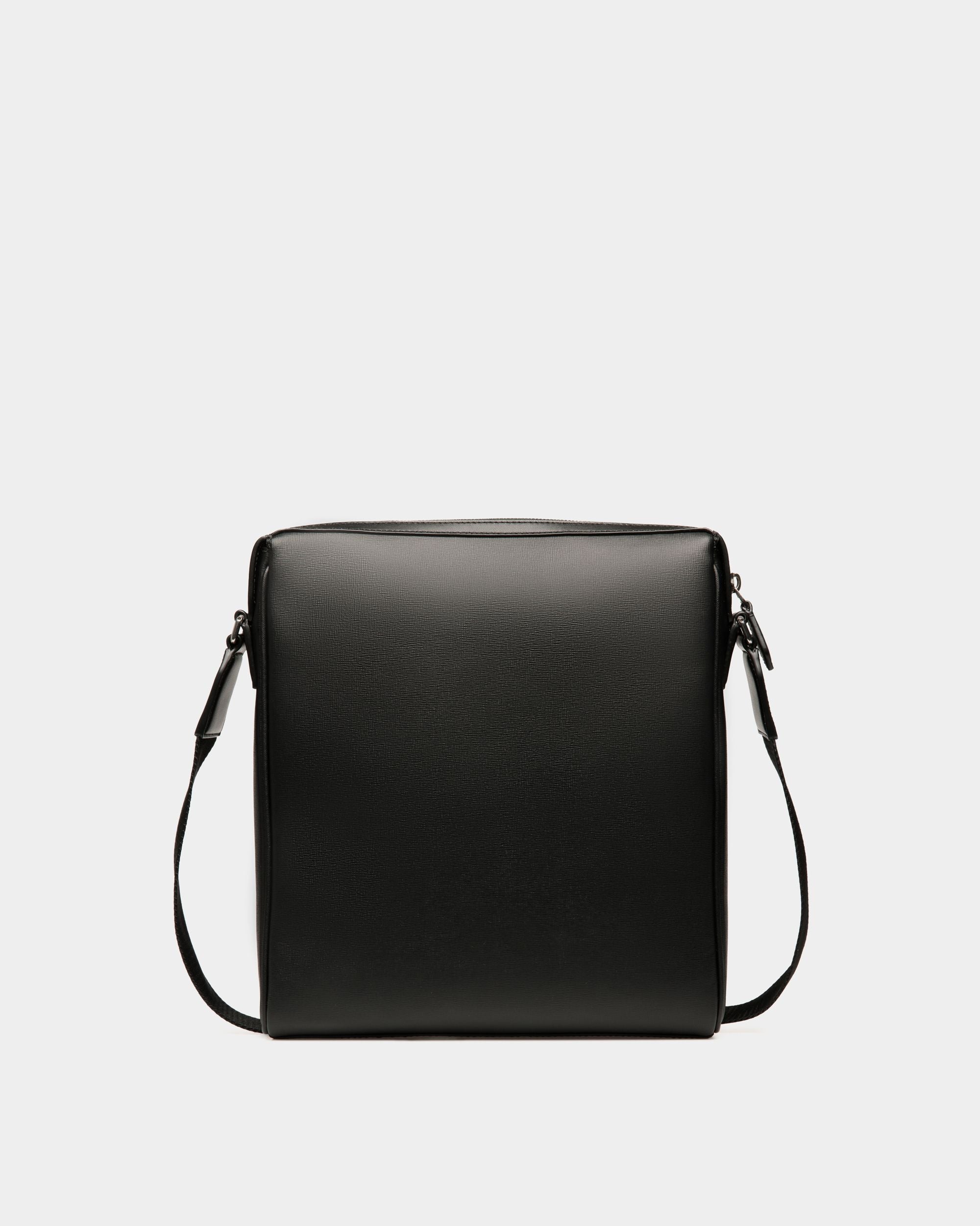 Sac À Bandoulière Mythos En Cuir Recyclé Noir - Homme - Bally - 02