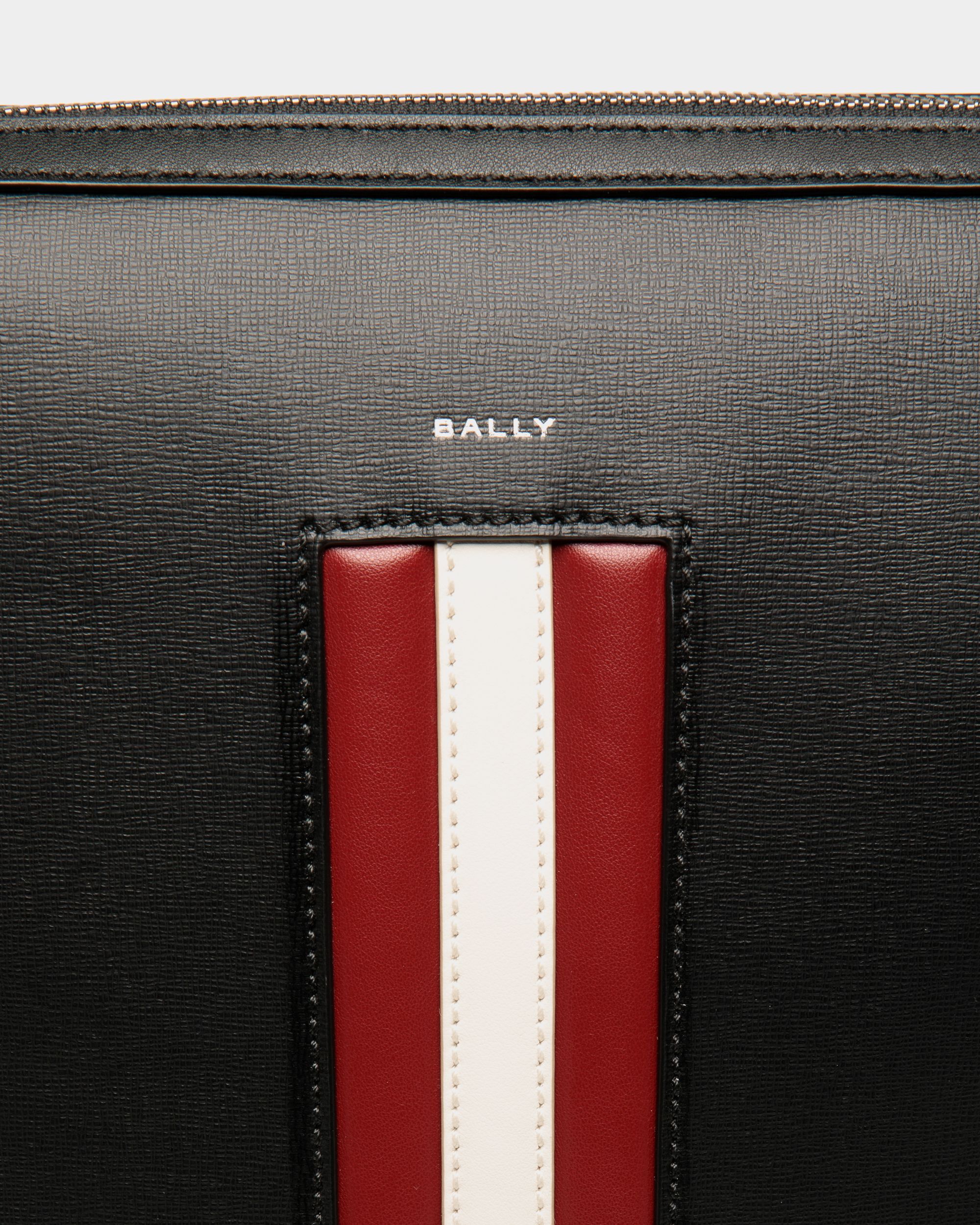 Sac À Bandoulière Mythos En Cuir Recyclé Noir - Homme - Bally - 04