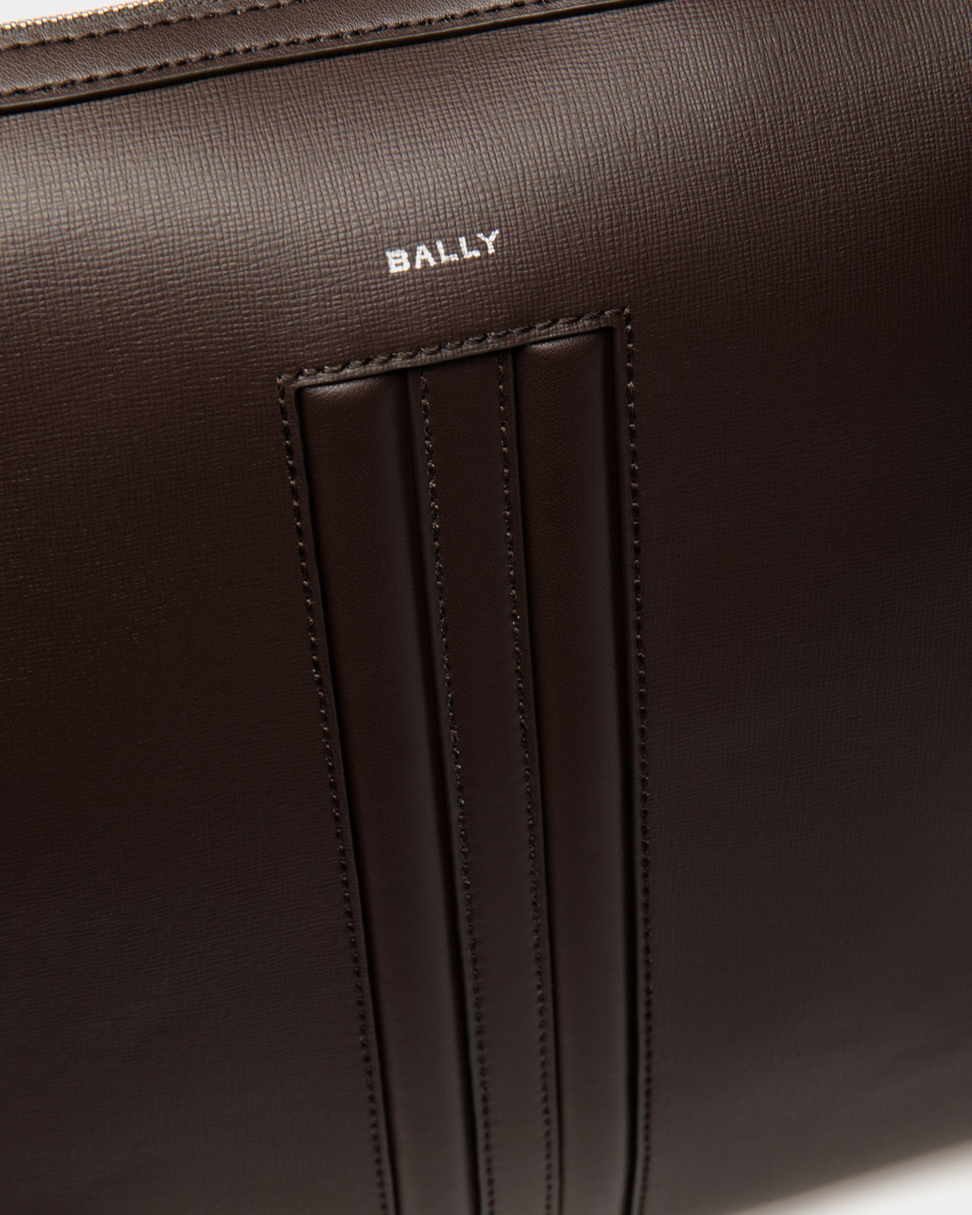 Sac À Bandoulière Mythos En Cuir Recyclé Ebano - Homme - Bally - 05